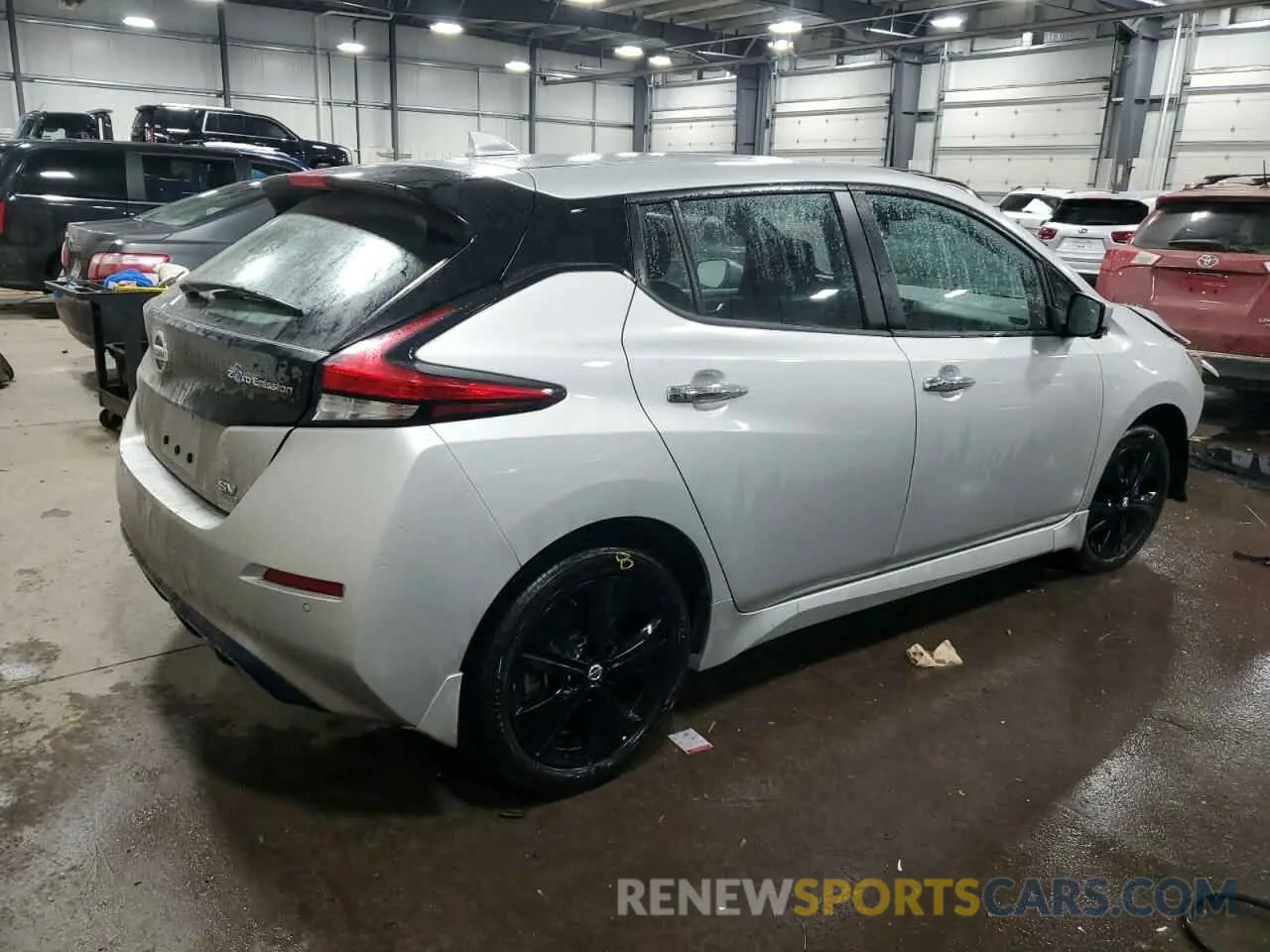 3 fotografías del automóvil dañado 1N4BZ1CP8LC308684 NISSAN LEAF 2020