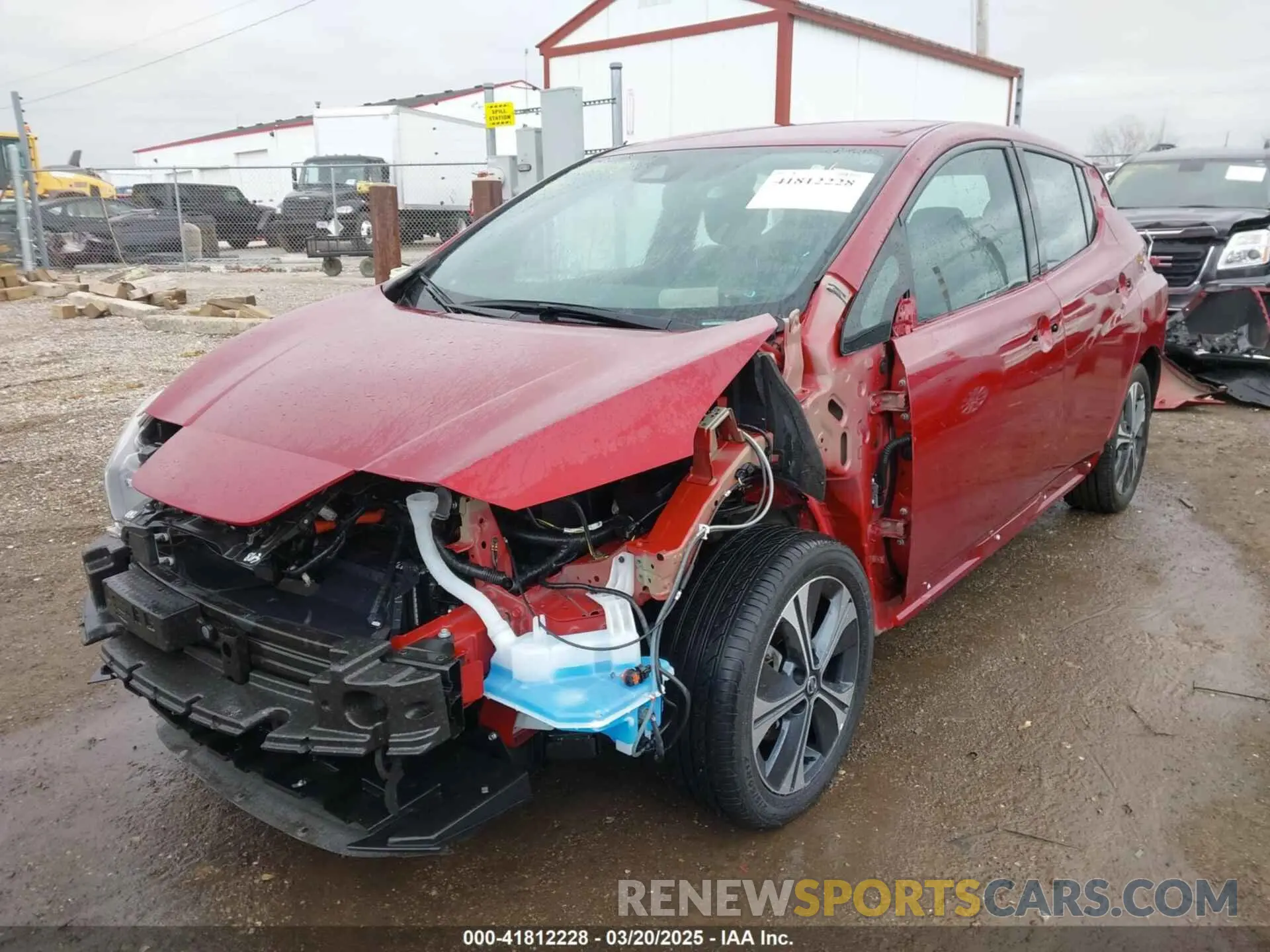 2 fotografías del automóvil dañado 1N4BZ1DP4LC304940 NISSAN LEAF 2020