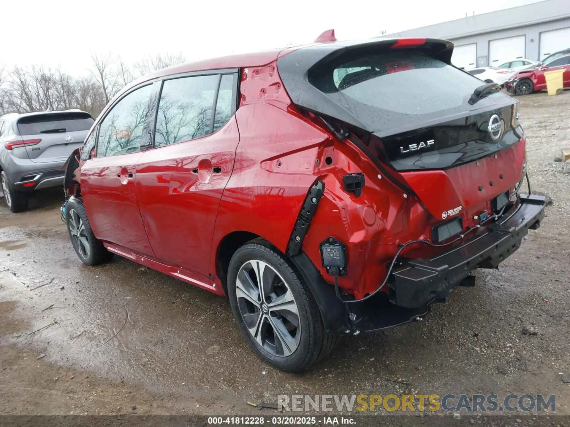 3 fotografías del automóvil dañado 1N4BZ1DP4LC304940 NISSAN LEAF 2020