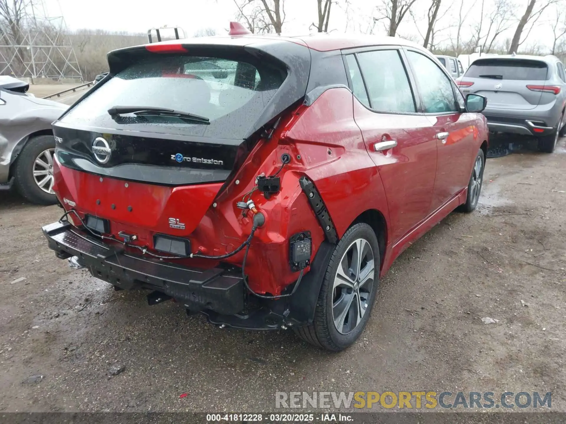 4 fotografías del automóvil dañado 1N4BZ1DP4LC304940 NISSAN LEAF 2020