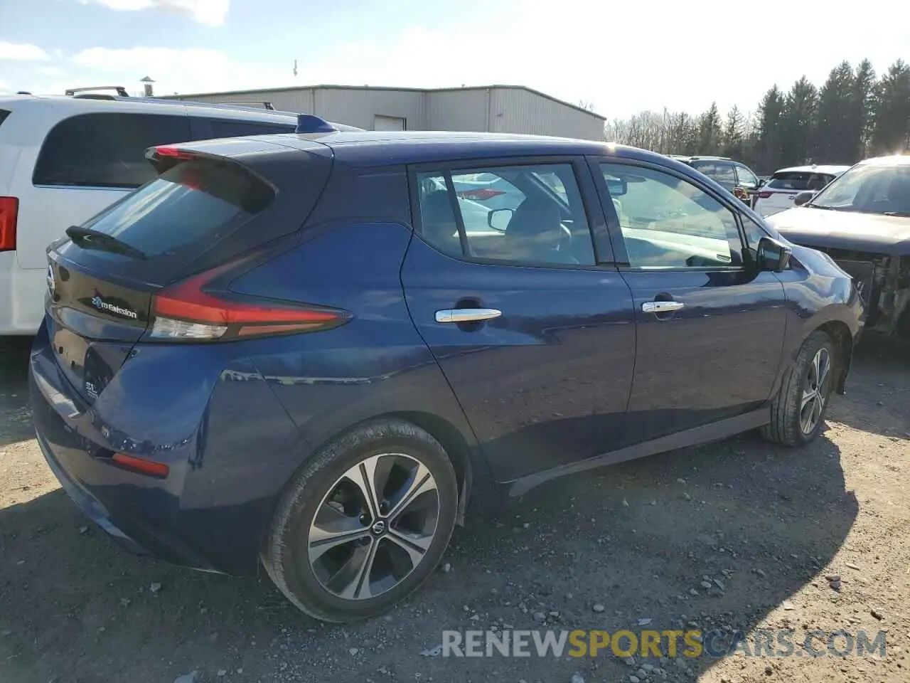 3 fotografías del automóvil dañado 1N4BZ1DP9LC305209 NISSAN LEAF 2020