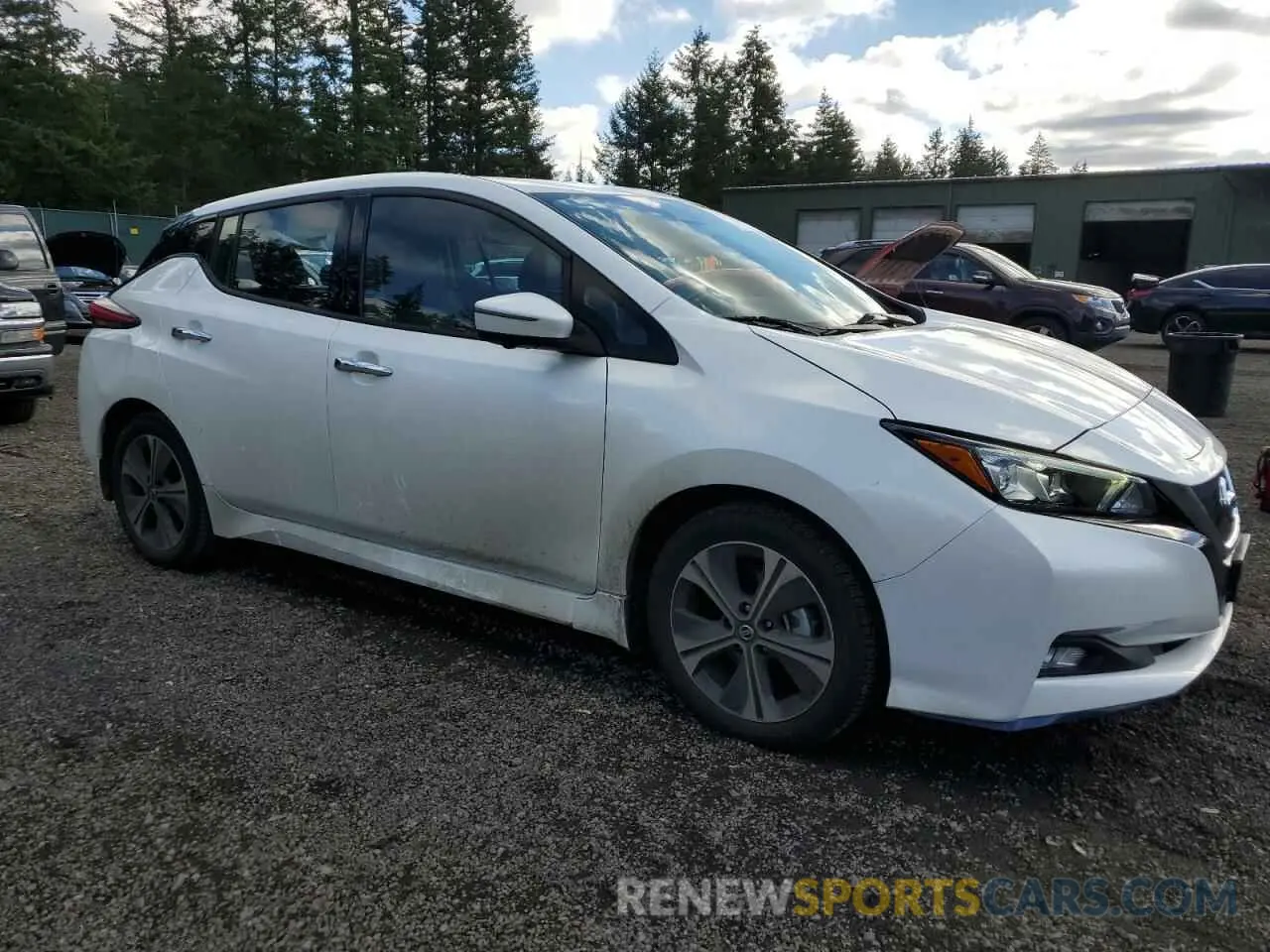 4 fotografías del automóvil dañado 1N4BZ1DPXLC300388 NISSAN LEAF 2020