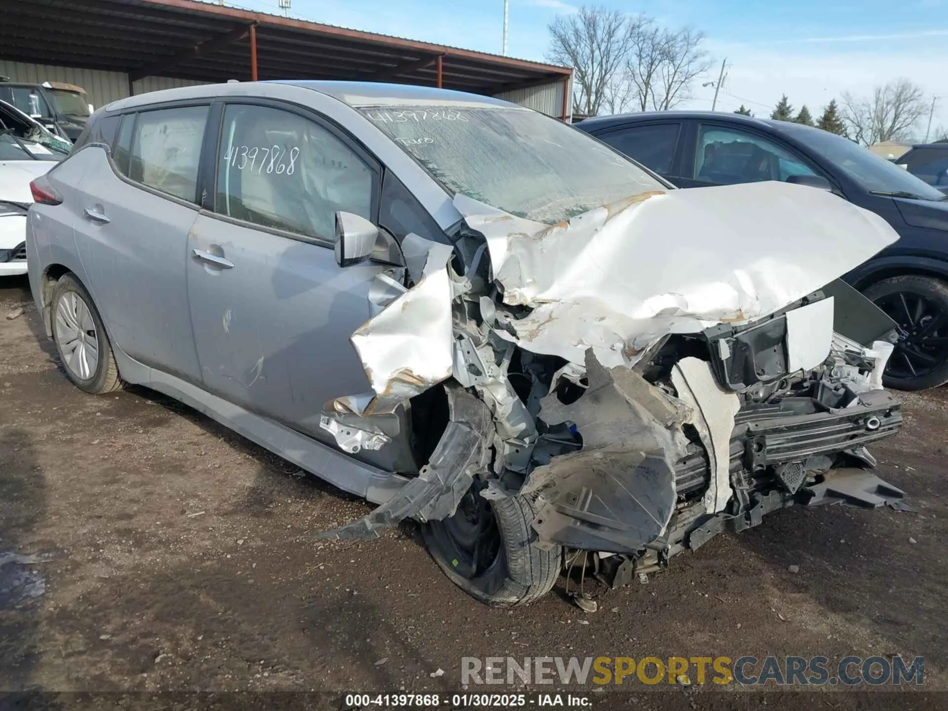 1 fotografías del automóvil dañado 1N4AZ1BV4MC552751 NISSAN LEAF 2021