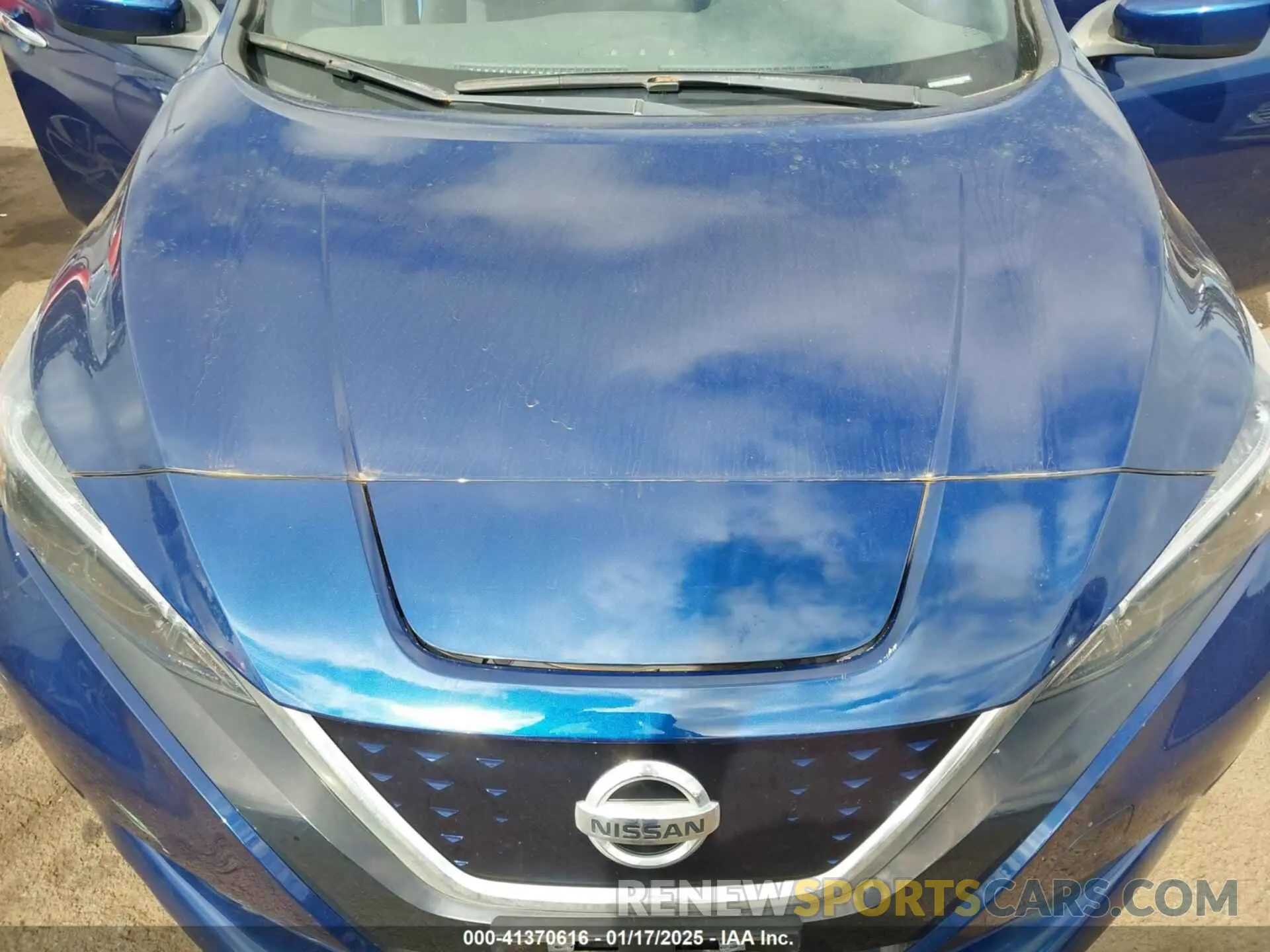 10 fotografías del automóvil dañado 1N4AZ1CV3MC555204 NISSAN LEAF 2021