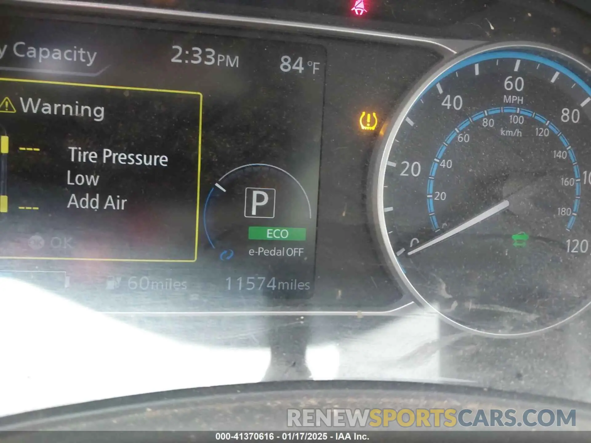 7 fotografías del automóvil dañado 1N4AZ1CV3MC555204 NISSAN LEAF 2021