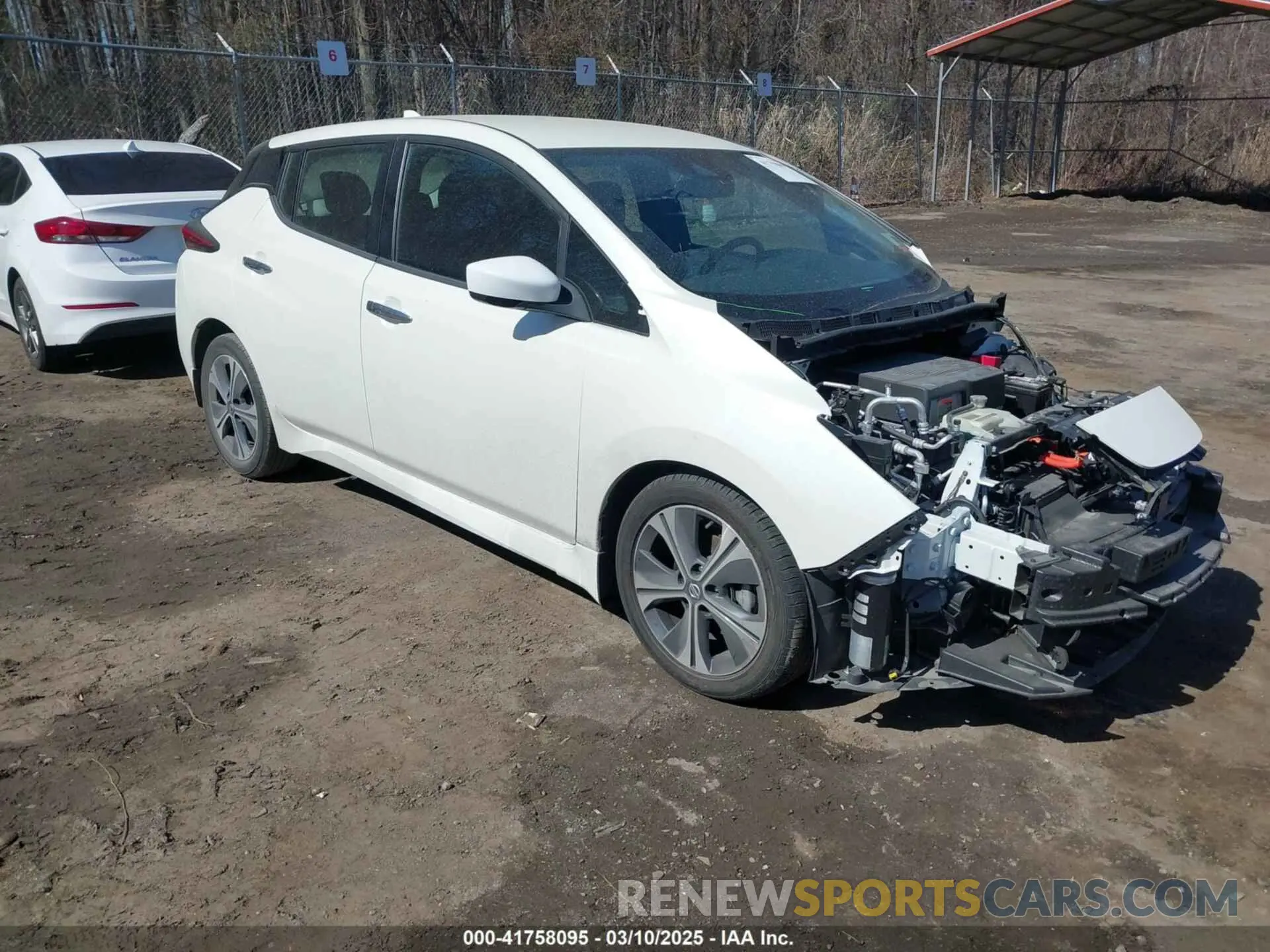 1 fotografías del automóvil dañado 1N4AZ1CV8MC556168 NISSAN LEAF 2021
