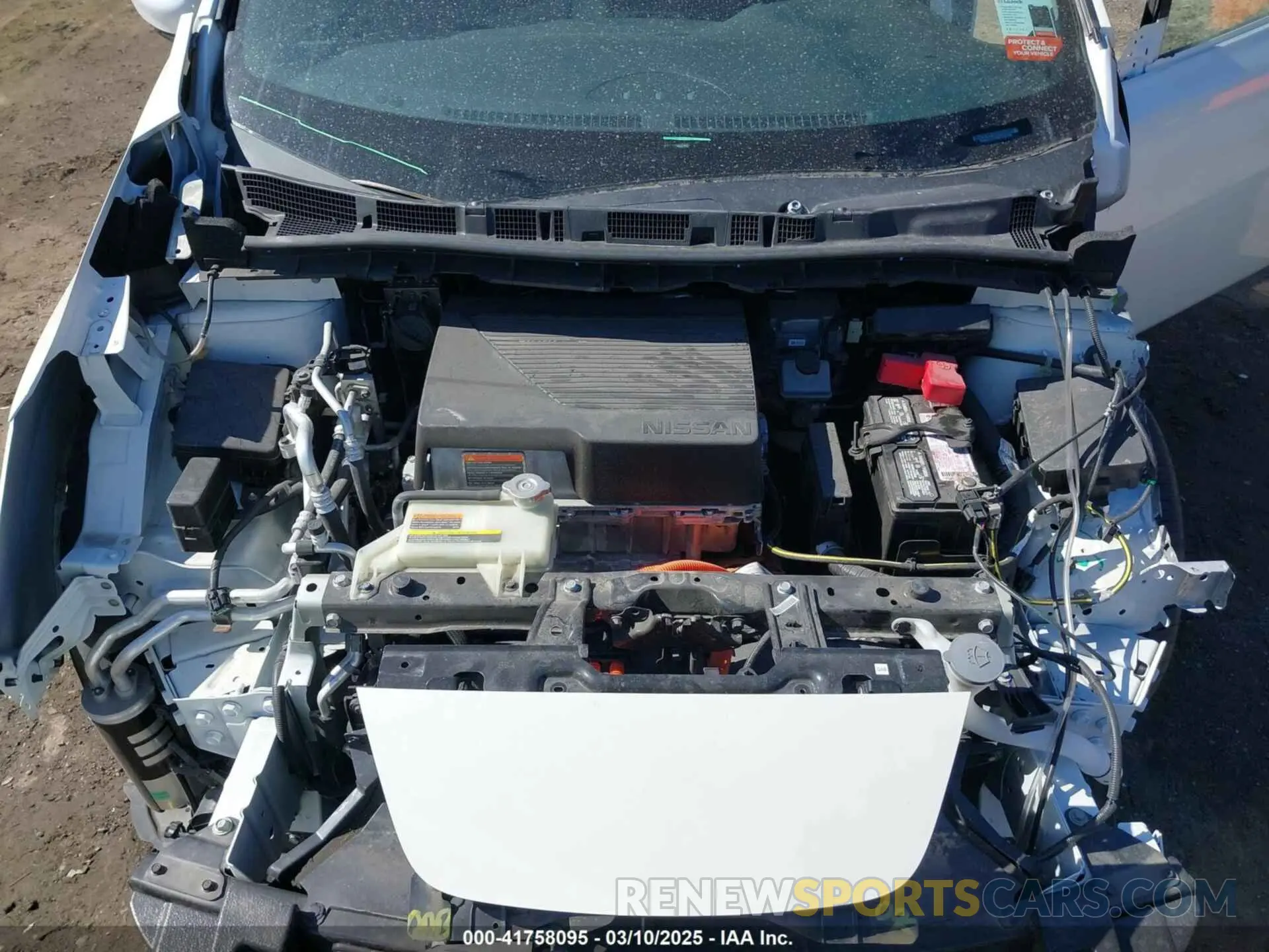10 fotografías del automóvil dañado 1N4AZ1CV8MC556168 NISSAN LEAF 2021