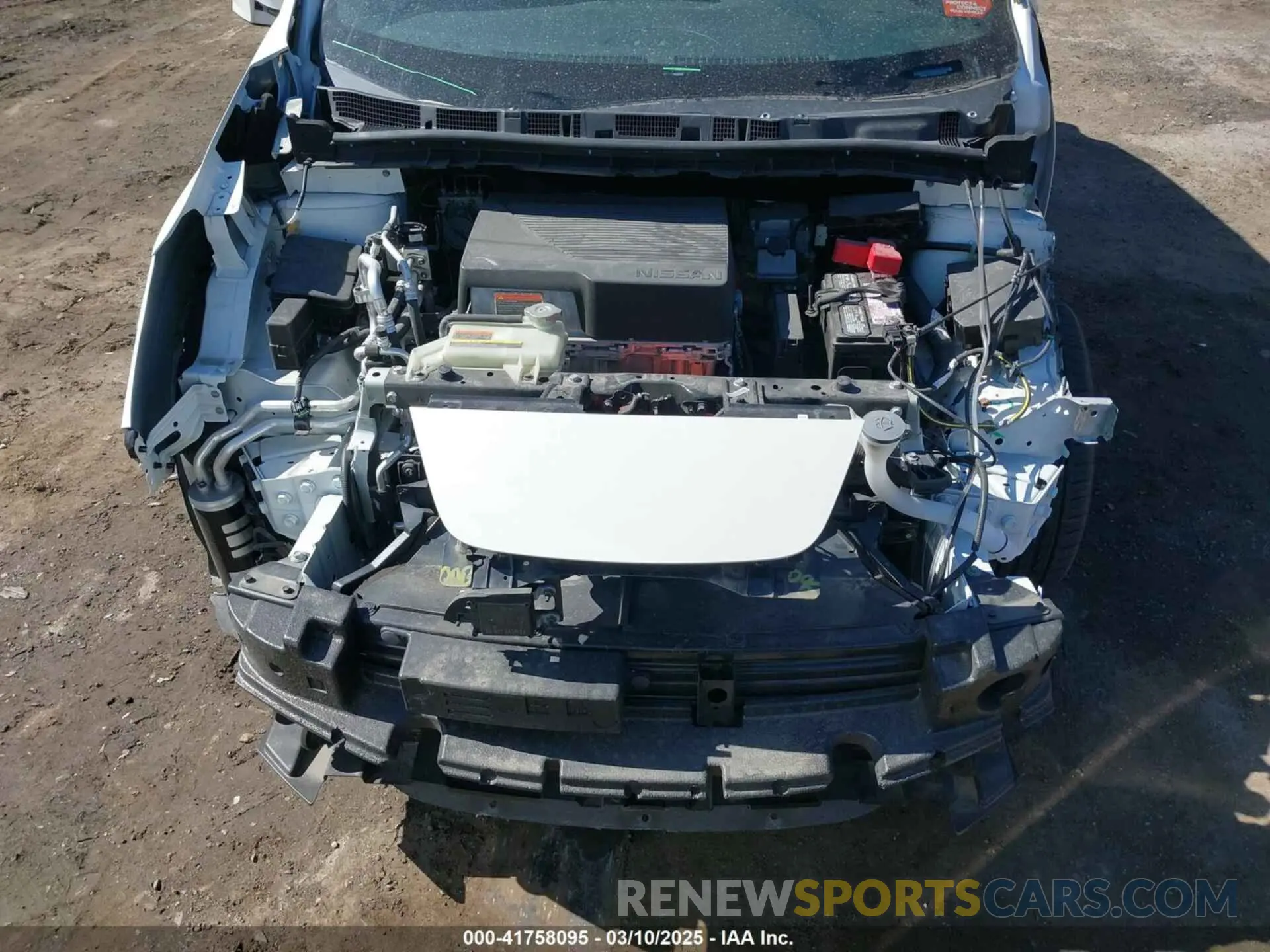6 fotografías del automóvil dañado 1N4AZ1CV8MC556168 NISSAN LEAF 2021