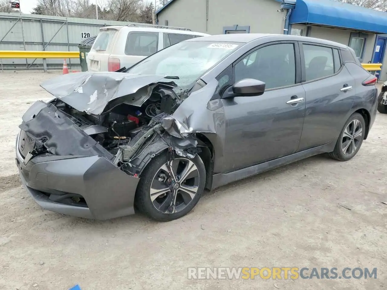 1 fotografías del automóvil dañado 1N4AZ1CVXMC556009 NISSAN LEAF 2021