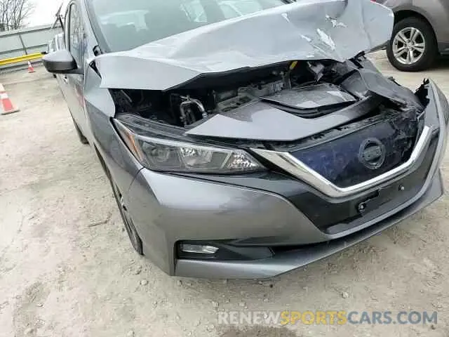 11 fotografías del automóvil dañado 1N4AZ1CVXMC556009 NISSAN LEAF 2021
