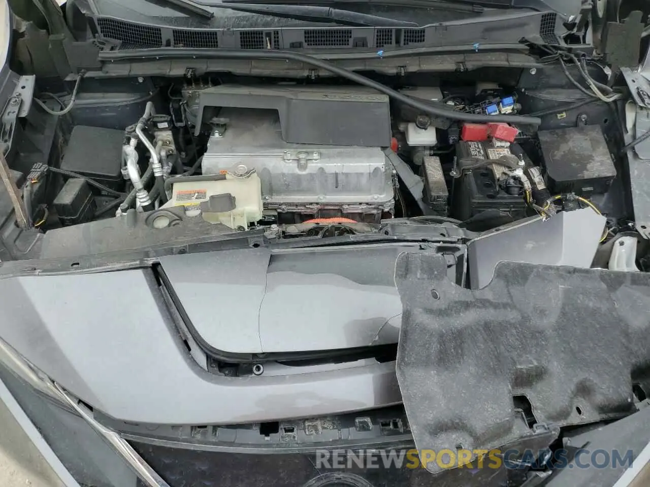 14 fotografías del automóvil dañado 1N4AZ1CVXMC556009 NISSAN LEAF 2021