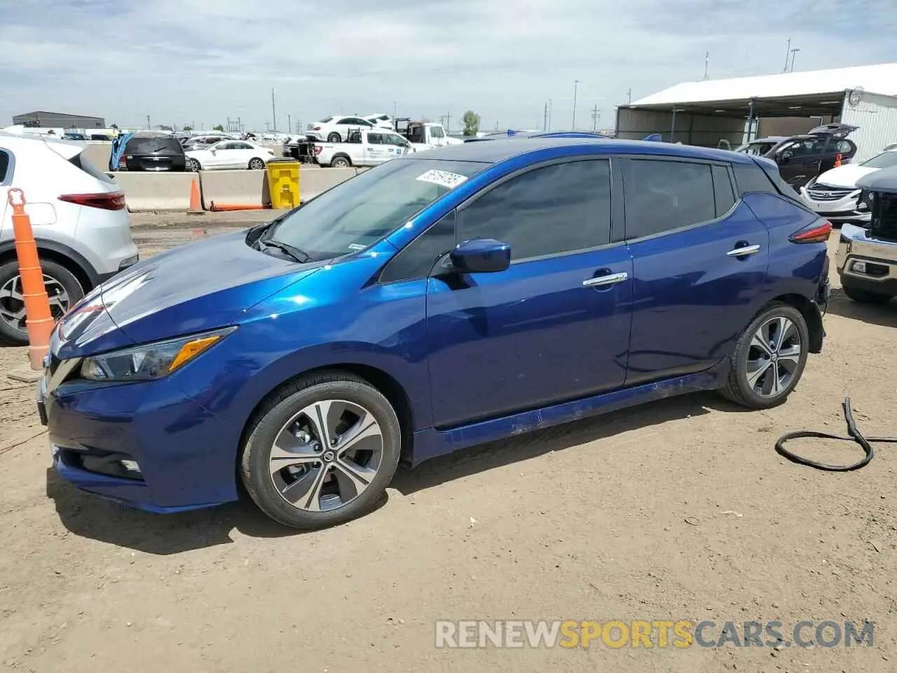 1 fotografías del automóvil dañado 1N4BZ1CV5MC555192 NISSAN LEAF 2021