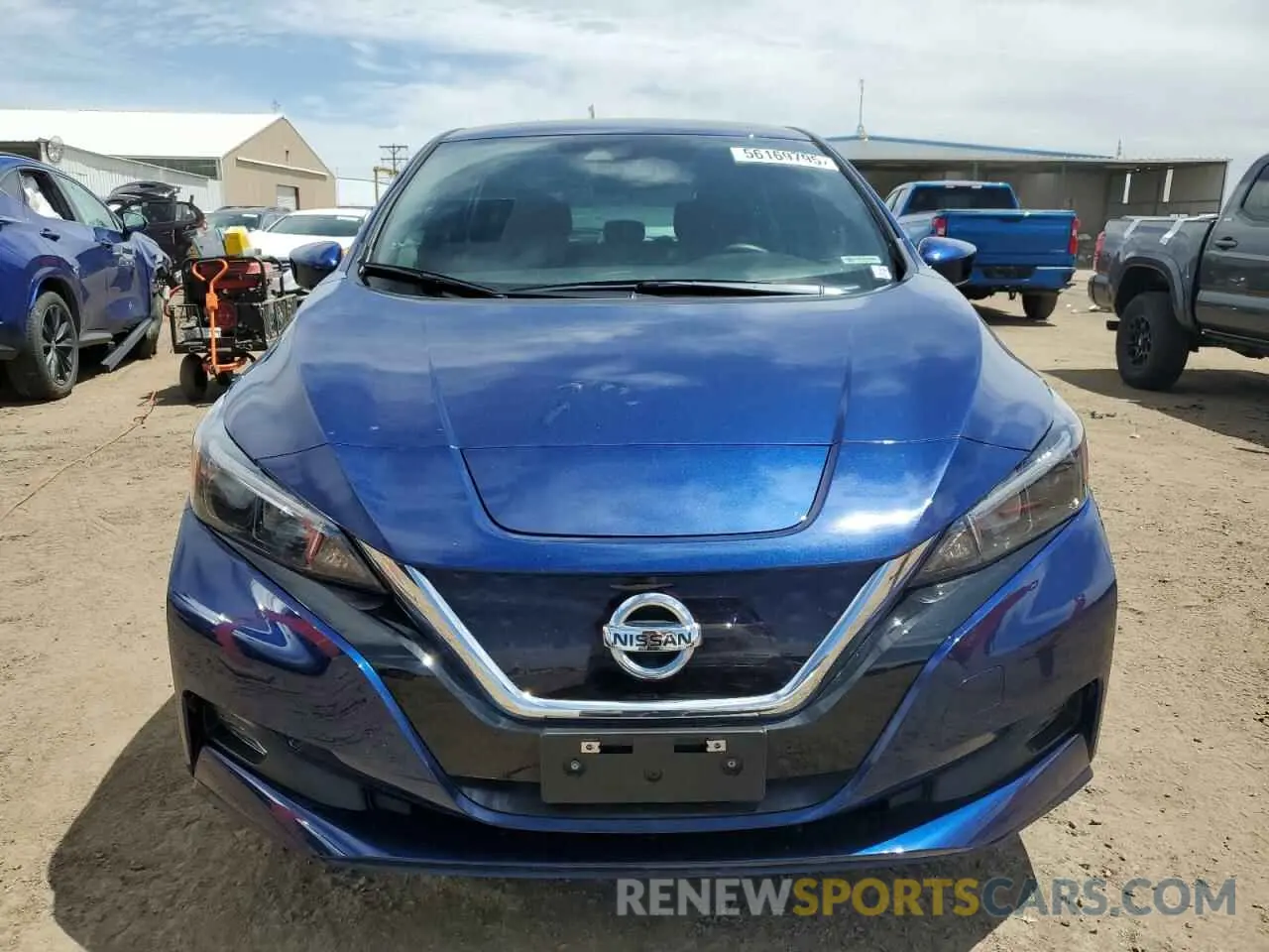 5 fotografías del automóvil dañado 1N4BZ1CV5MC555192 NISSAN LEAF 2021