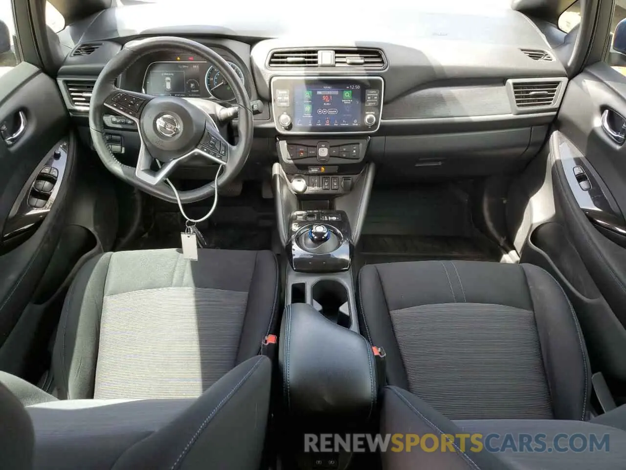 8 fotografías del automóvil dañado 1N4BZ1CV5MC555192 NISSAN LEAF 2021
