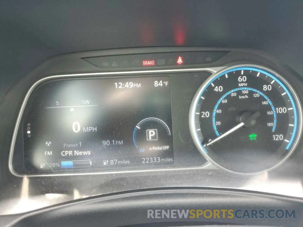 9 fotografías del automóvil dañado 1N4BZ1CV5MC555192 NISSAN LEAF 2021