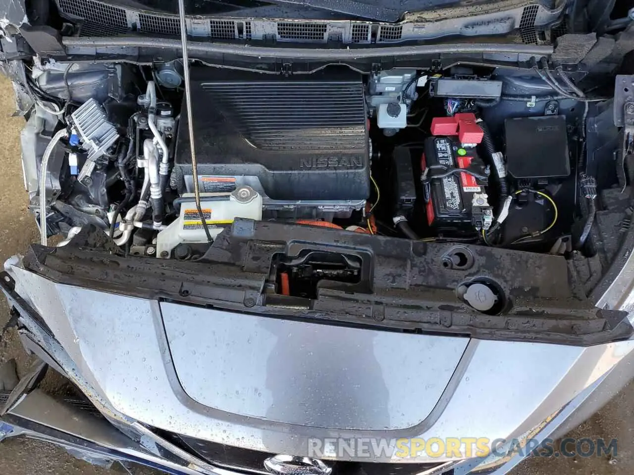 11 fotografías del automóvil dañado 1N4BZ1DV7MC555936 NISSAN LEAF 2021