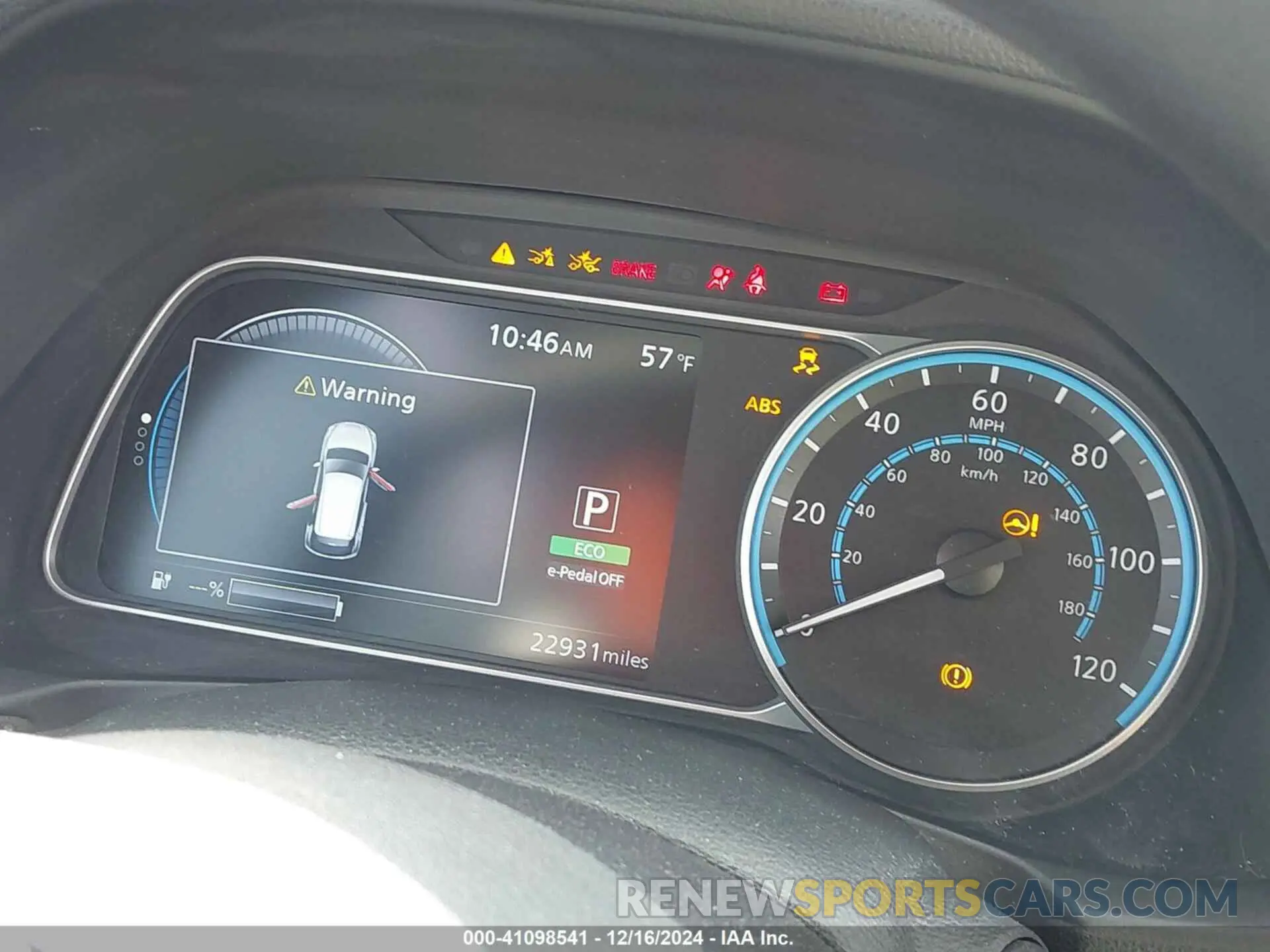 17 fotografías del automóvil dañado 1N4AZ1BV1NC562090 NISSAN LEAF 2022