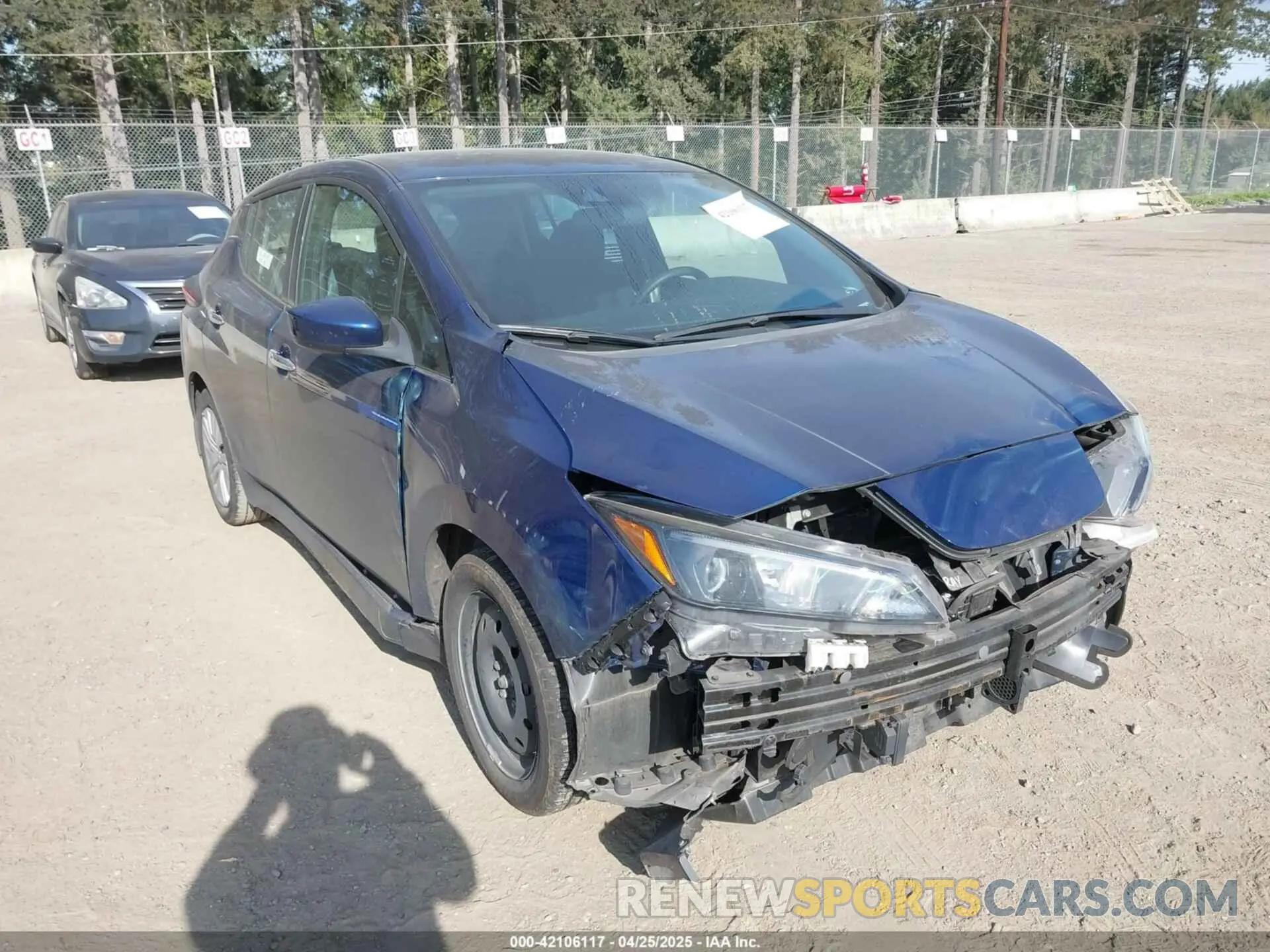 1 fotografías del automóvil dañado 1N4AZ1BV6NC555913 NISSAN LEAF 2022