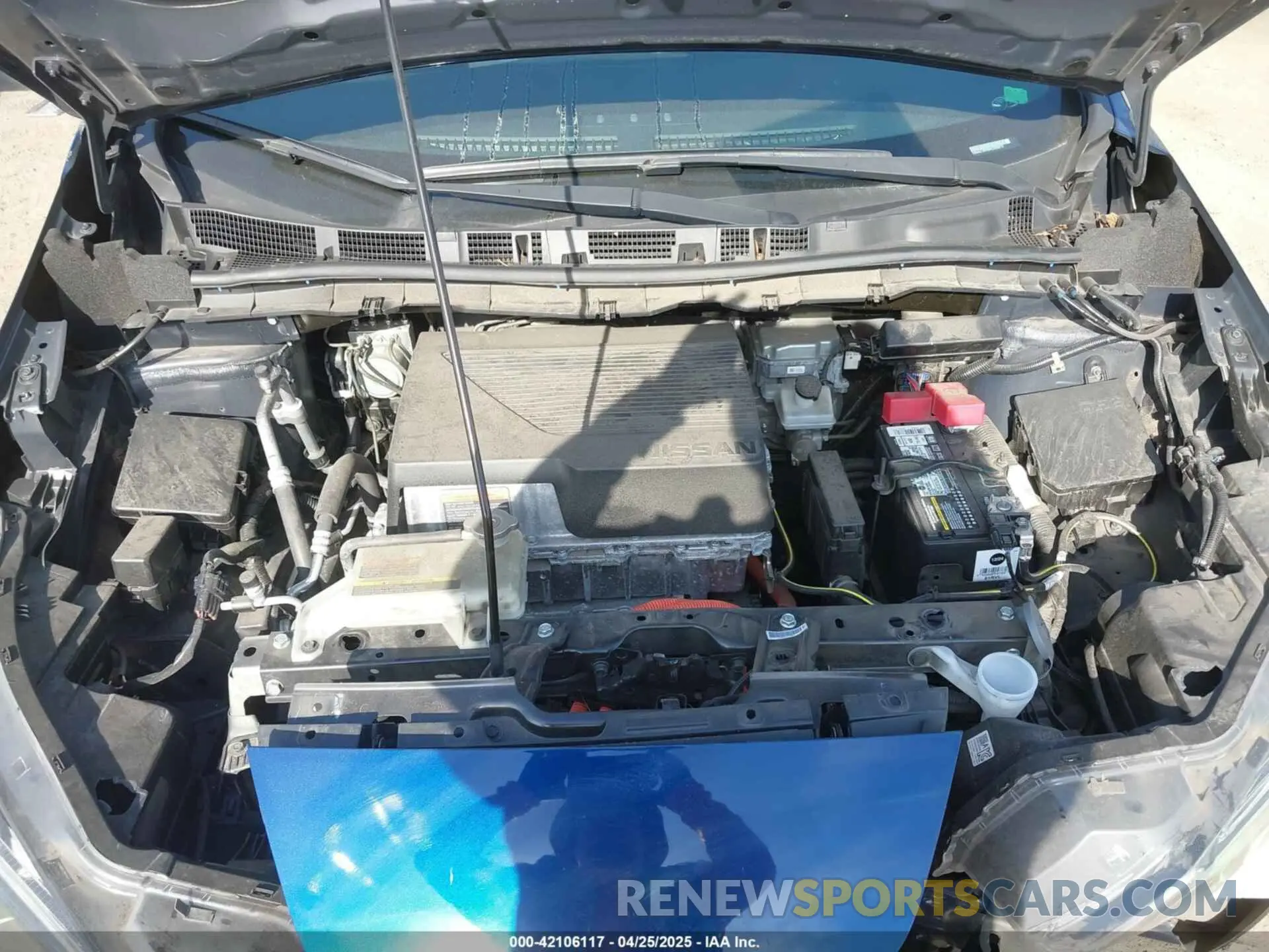 10 fotografías del automóvil dañado 1N4AZ1BV6NC555913 NISSAN LEAF 2022