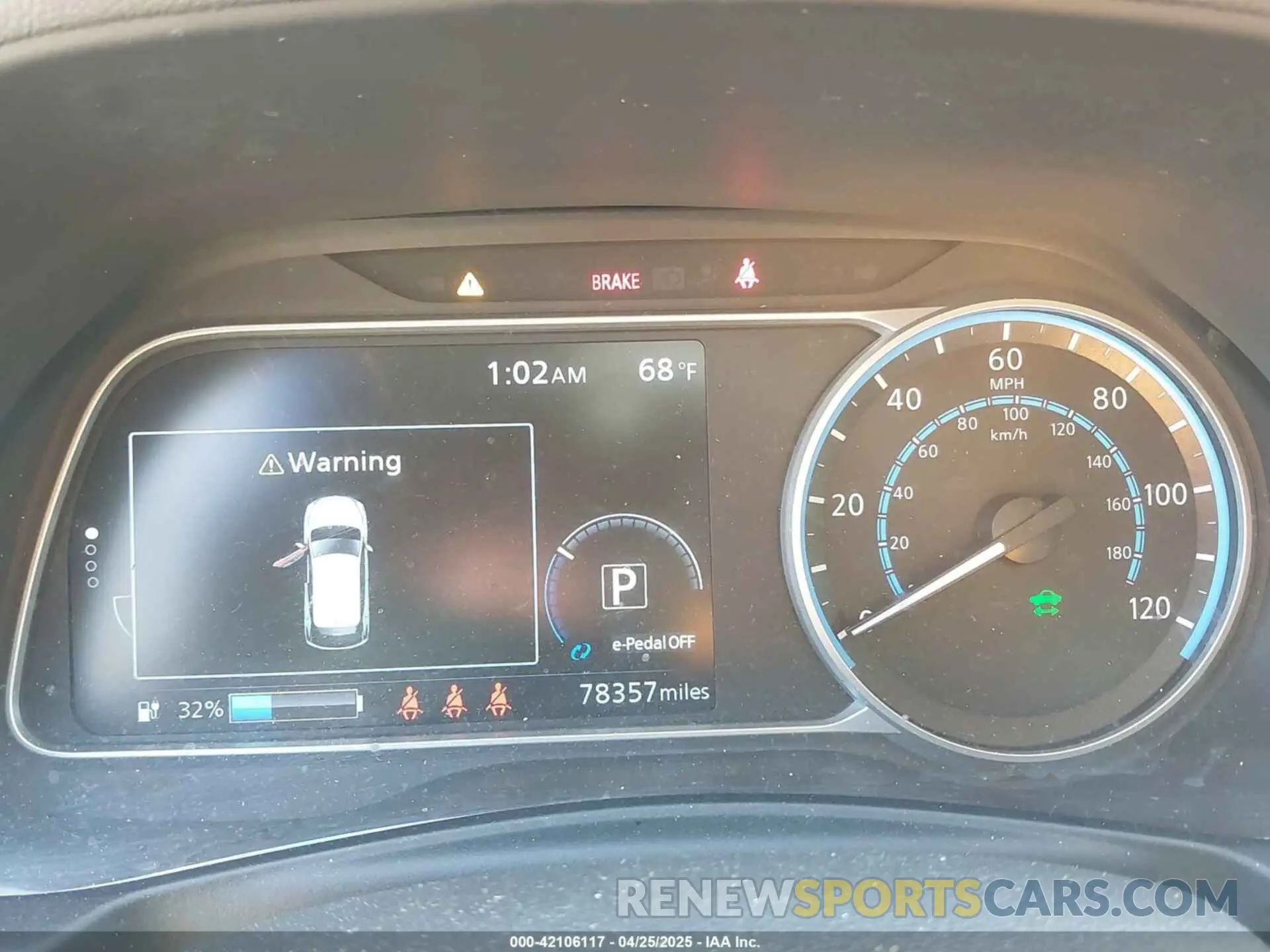 7 fotografías del automóvil dañado 1N4AZ1BV6NC555913 NISSAN LEAF 2022