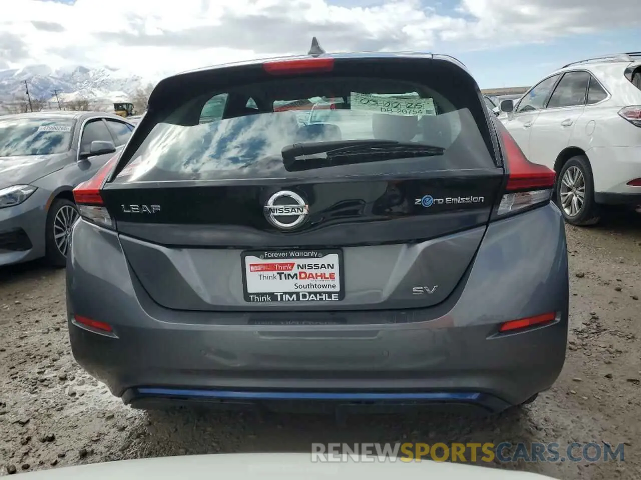 6 fotografías del automóvil dañado 1N4AZ1CV0NC554254 NISSAN LEAF 2022
