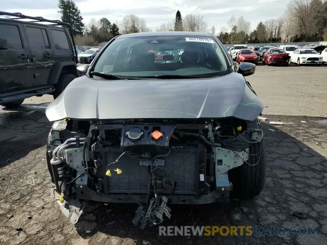 5 fotografías del automóvil dañado 1N4AZ1CV1NC555235 NISSAN LEAF 2022