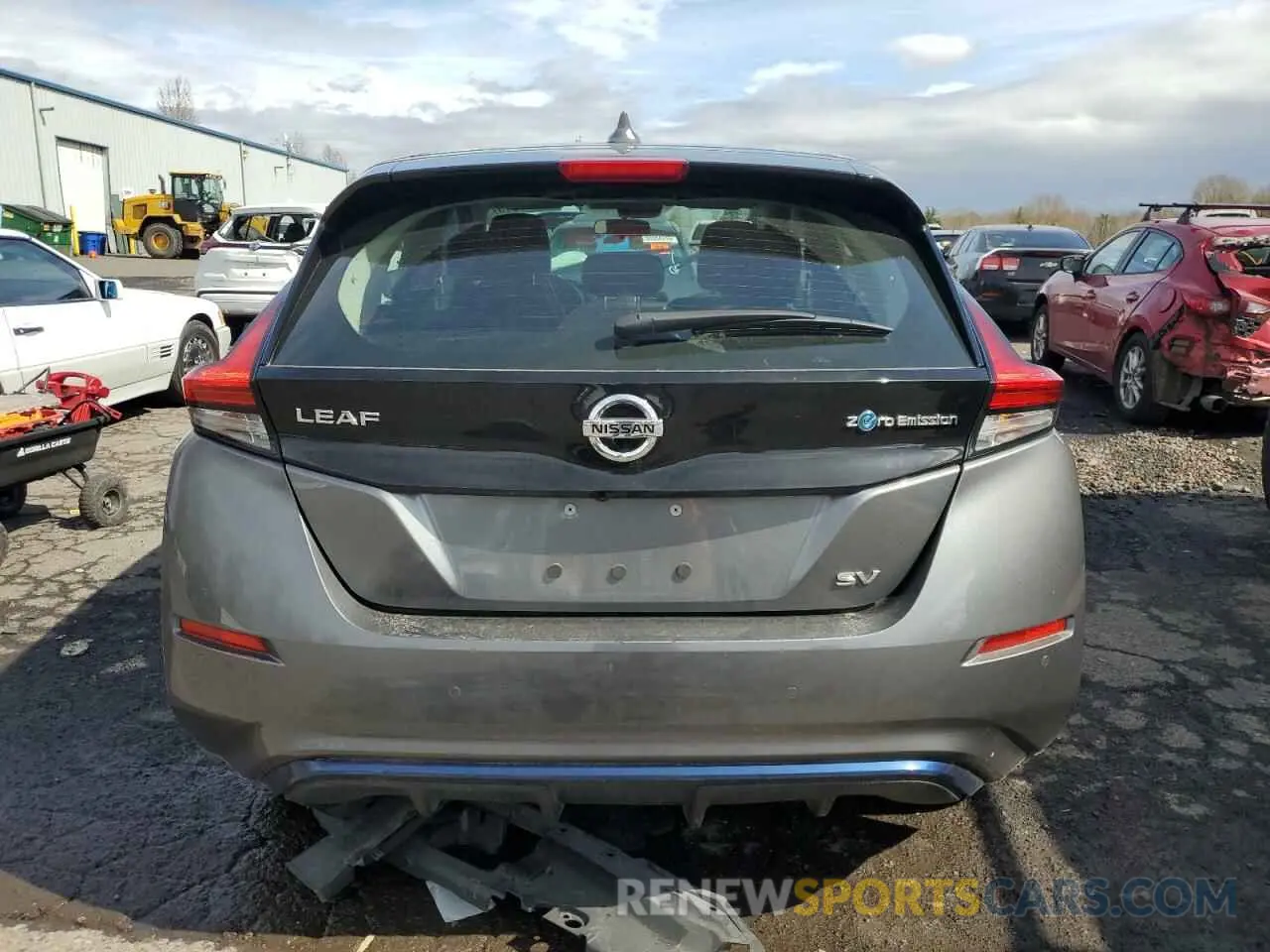 6 fotografías del automóvil dañado 1N4AZ1CV1NC555235 NISSAN LEAF 2022
