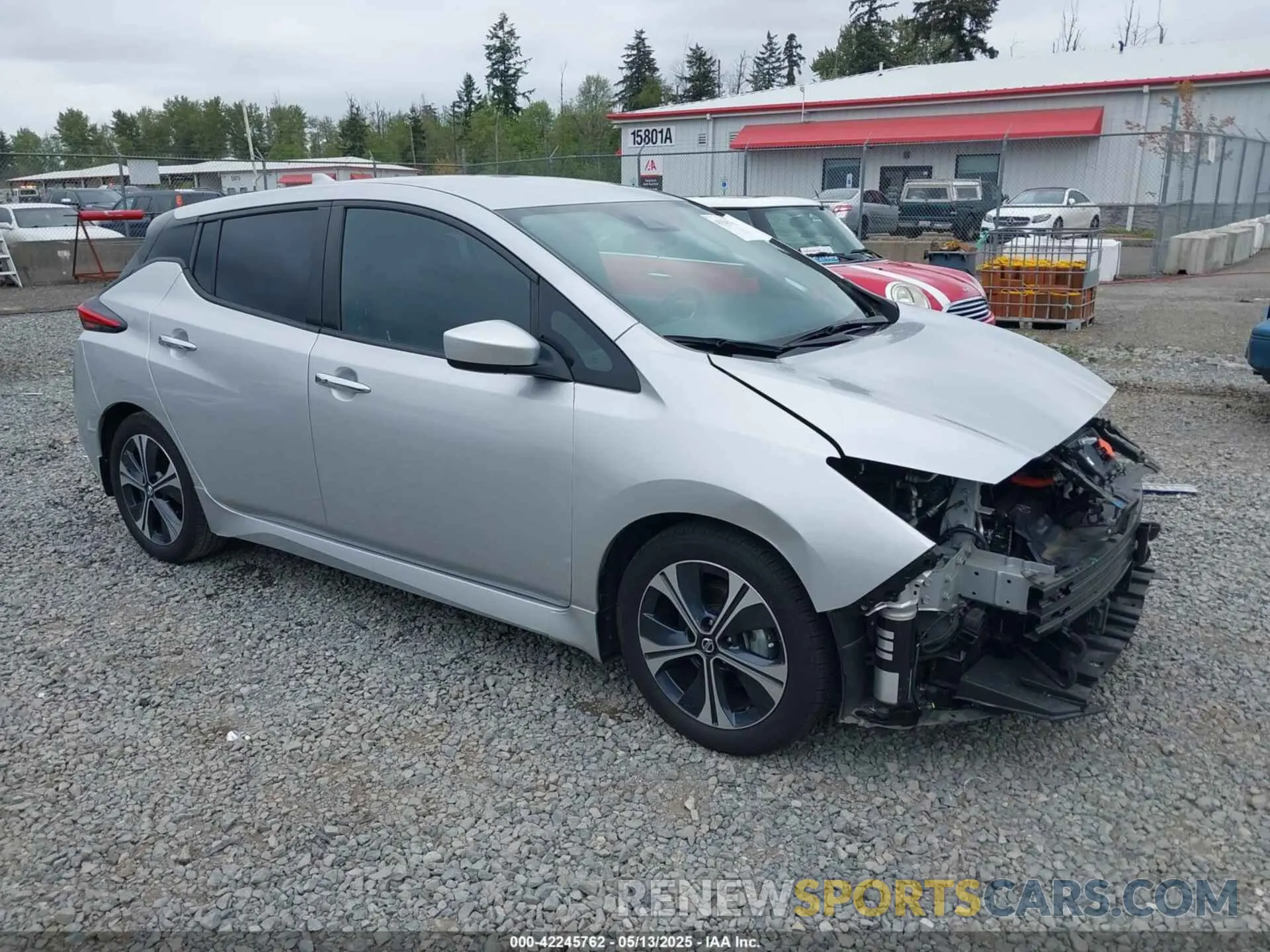 1 fotografías del automóvil dañado 1N4AZ1CV5NC551964 NISSAN LEAF 2022