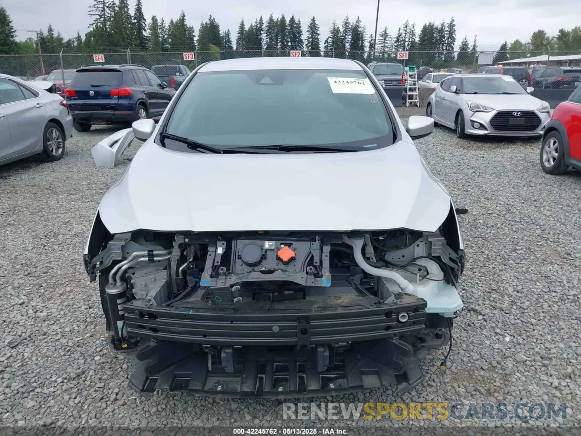 13 fotografías del automóvil dañado 1N4AZ1CV5NC551964 NISSAN LEAF 2022