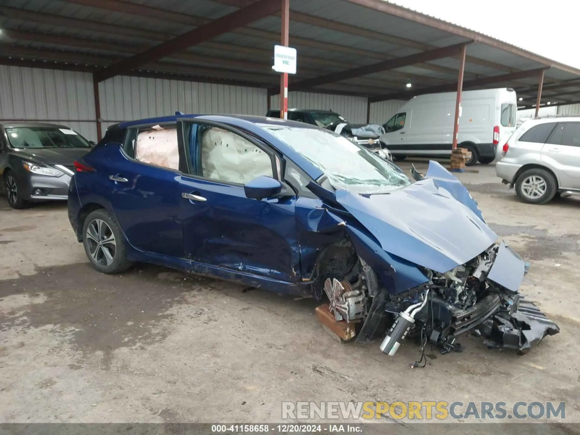 1 fotografías del automóvil dañado 1N4AZ1CV6NC552475 NISSAN LEAF 2022