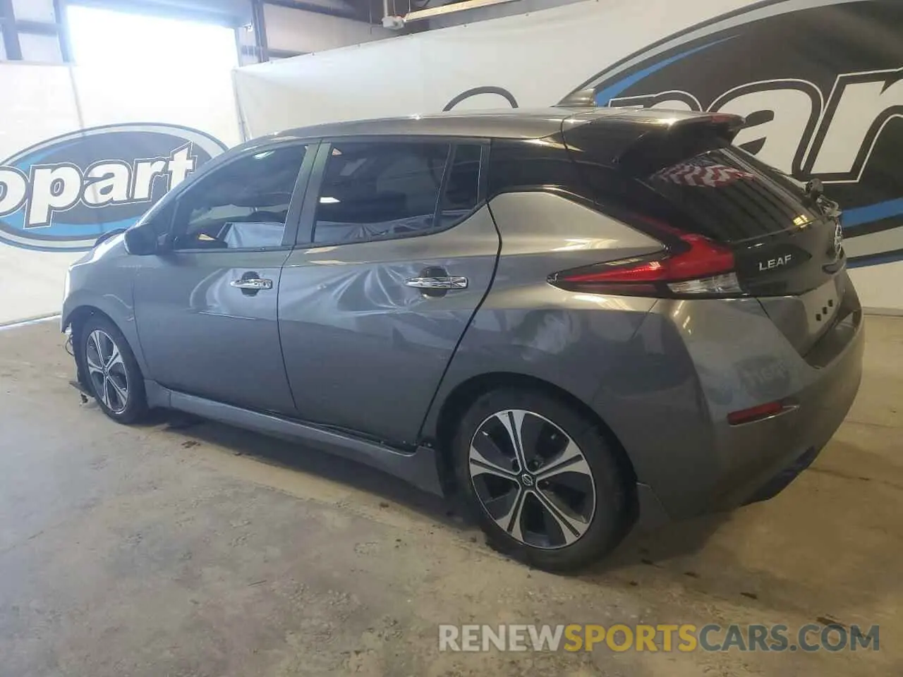 2 fotografías del automóvil dañado 1N4AZ1CV8NC555264 NISSAN LEAF 2022