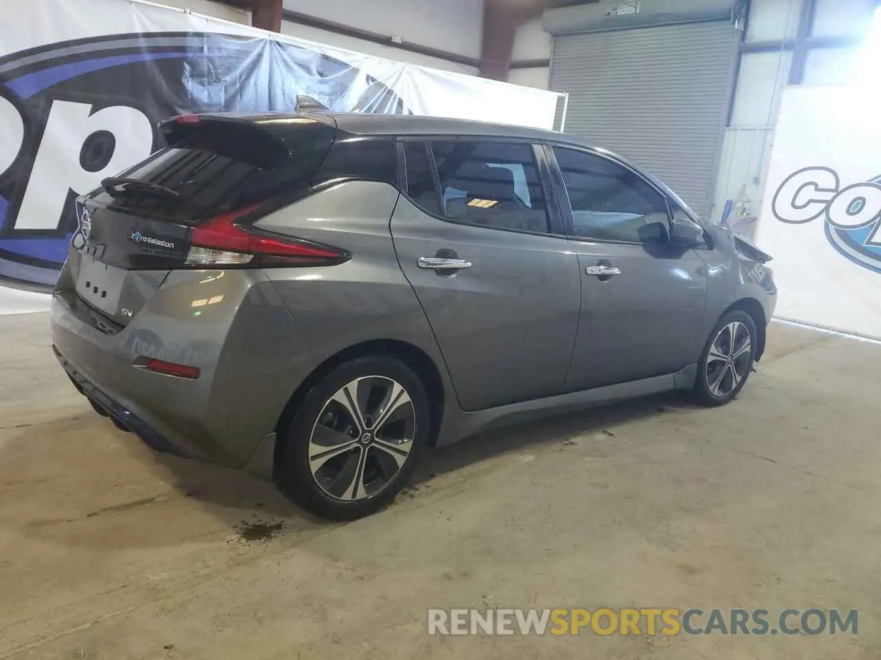 3 fotografías del automóvil dañado 1N4AZ1CV8NC555264 NISSAN LEAF 2022