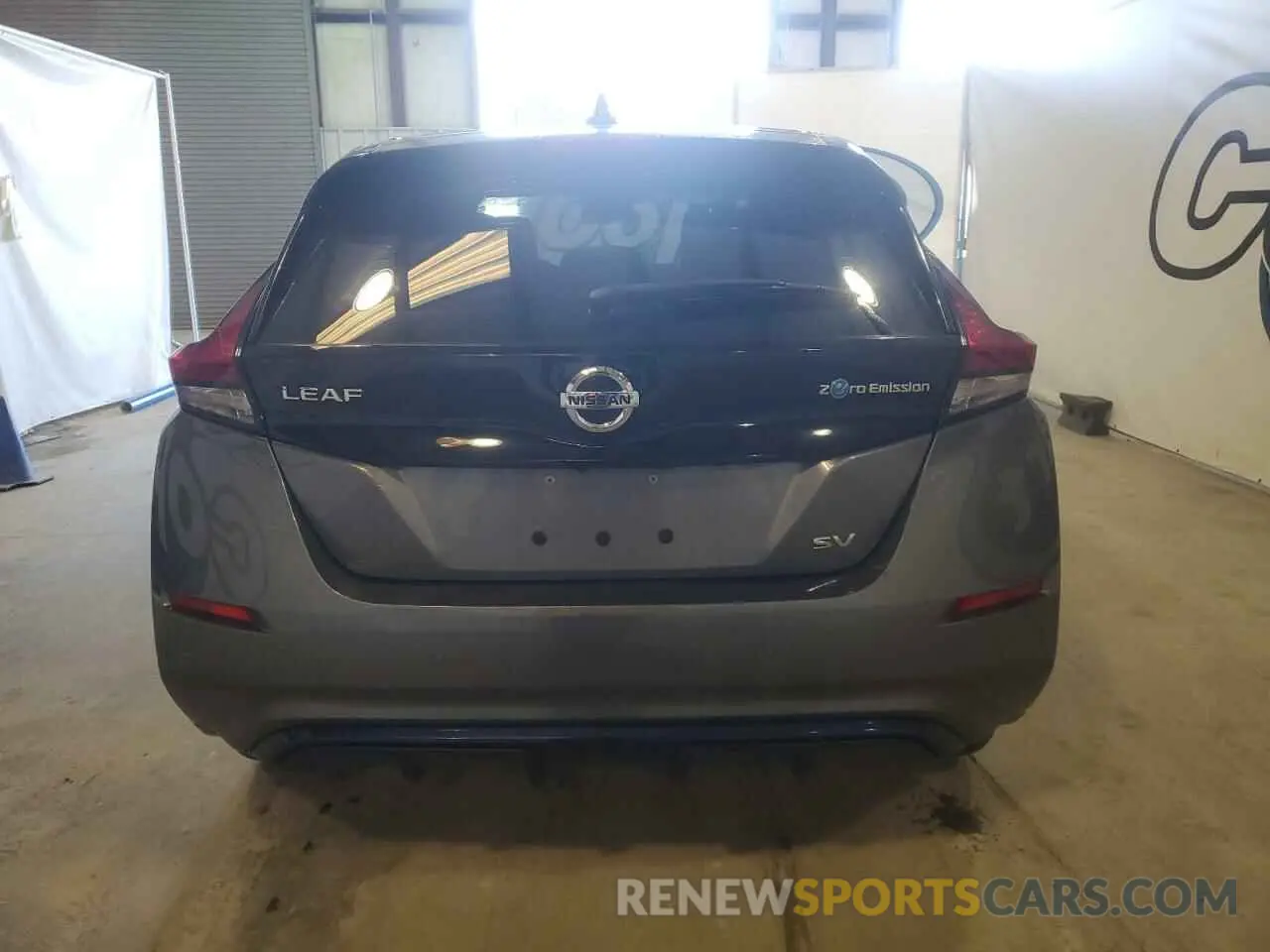 6 fotografías del automóvil dañado 1N4AZ1CV8NC555264 NISSAN LEAF 2022