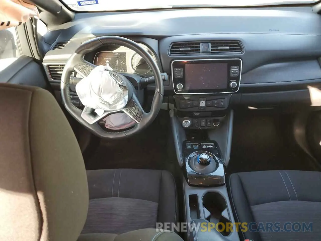 8 fotografías del automóvil dañado 1N4AZ1CV8NC555264 NISSAN LEAF 2022