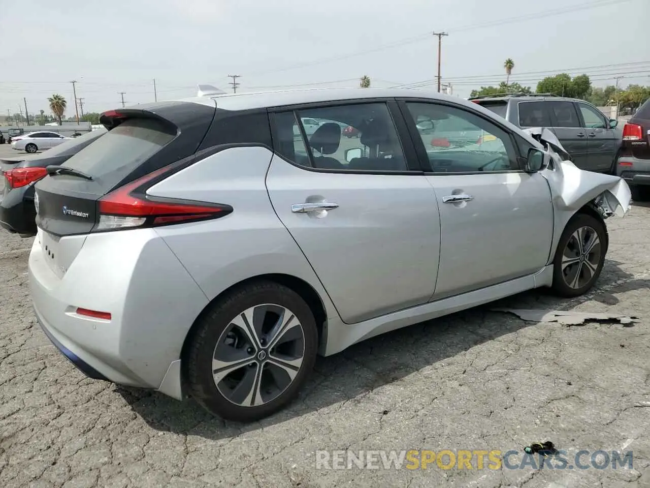 3 fotografías del automóvil dañado 1N4AZ1CVXNC559199 NISSAN LEAF 2022