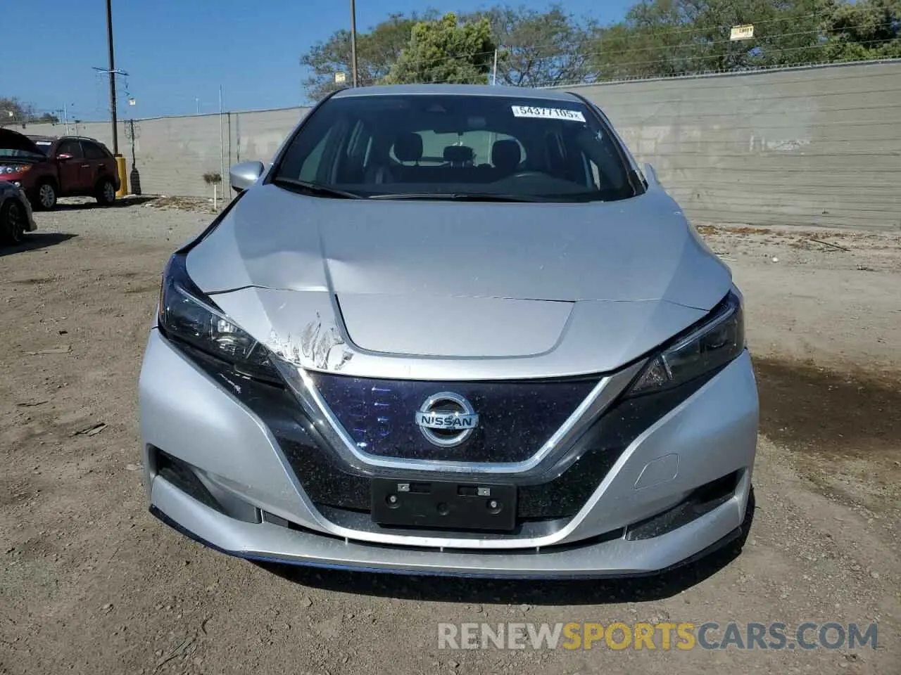 5 fotografías del automóvil dañado 1N4BZ1BV0NC560707 NISSAN LEAF 2022