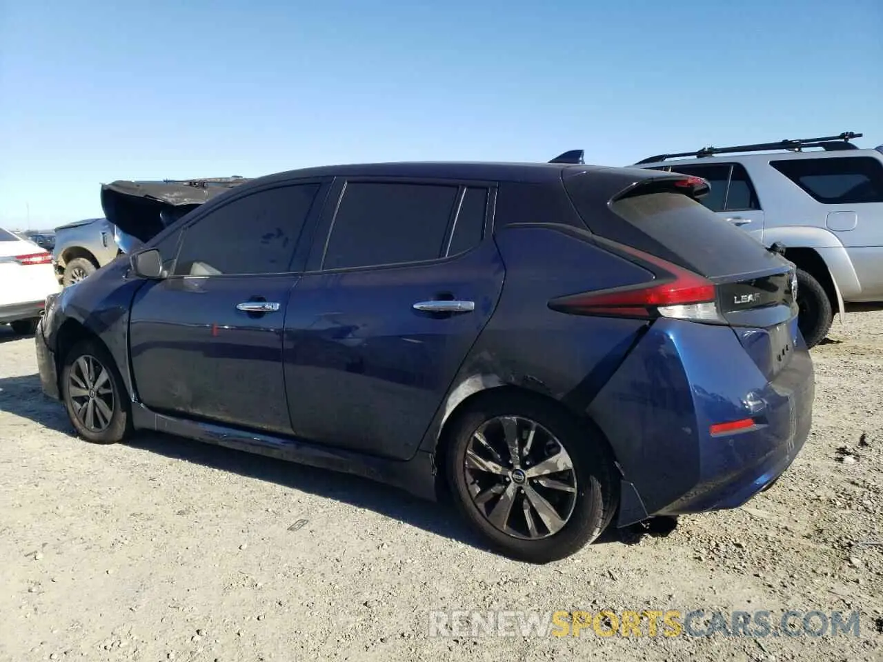 2 fotografías del automóvil dañado 1N4BZ1BV5NC558239 NISSAN LEAF 2022