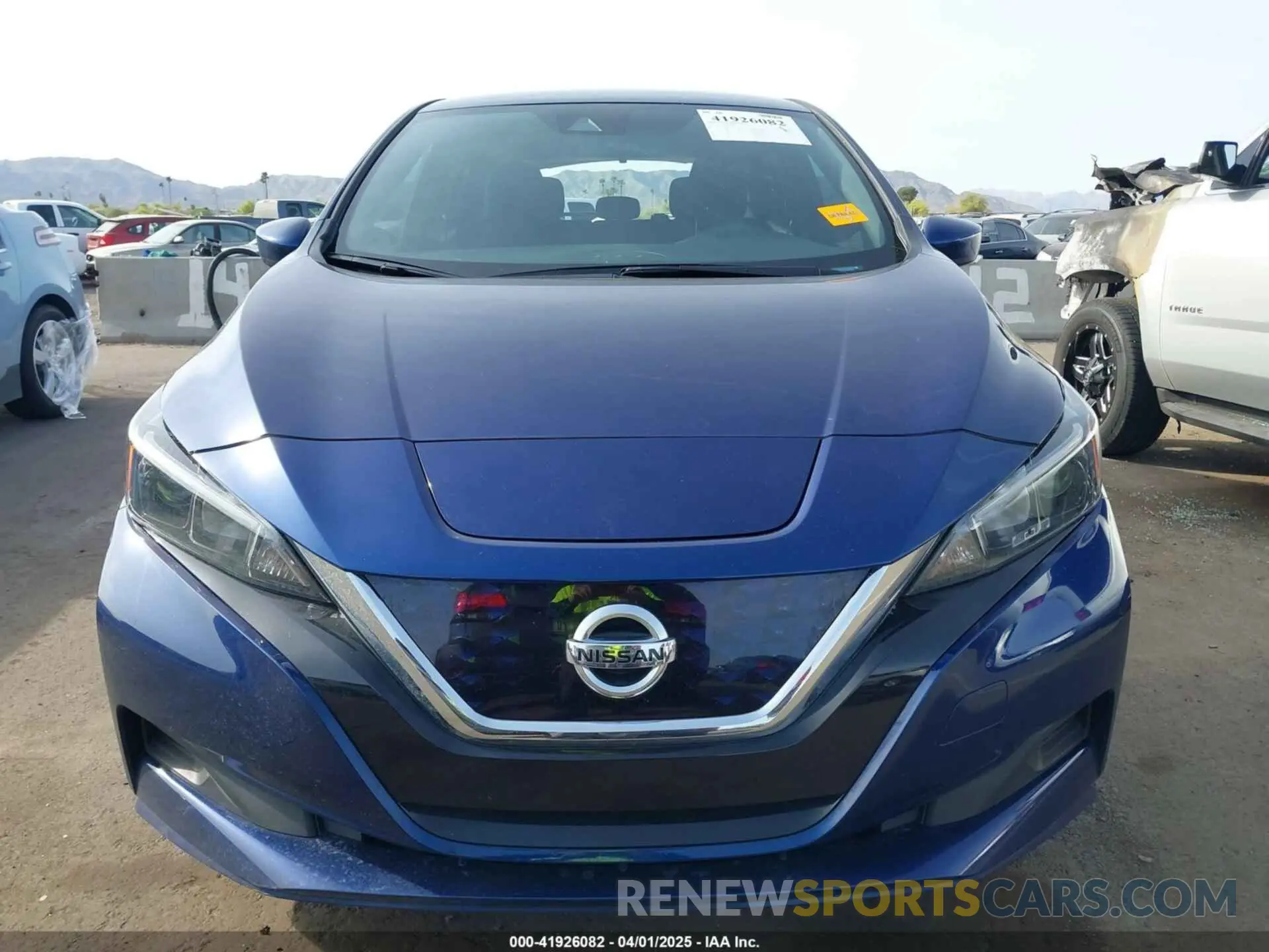 12 fotografías del automóvil dañado 1N4BZ1BV7NC562180 NISSAN LEAF 2022