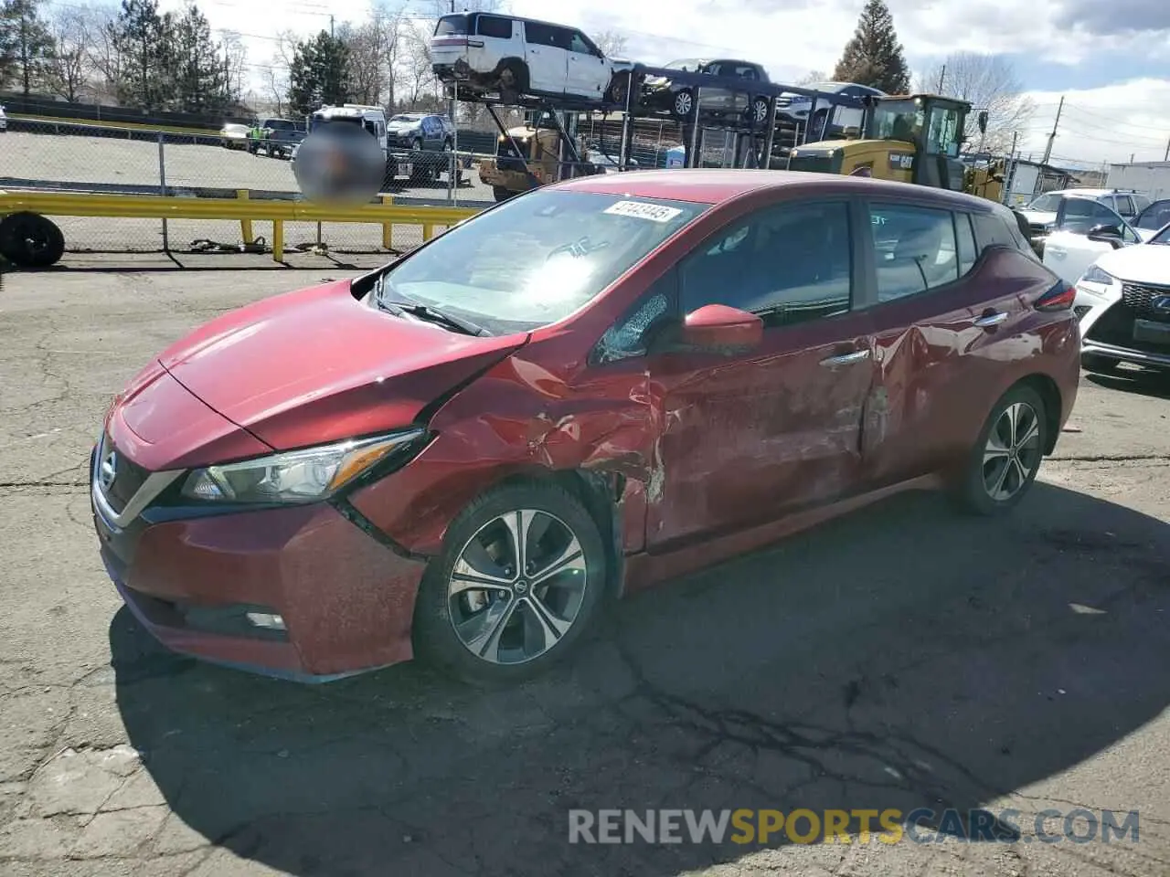 1 fotografías del automóvil dañado 1N4BZ1CV0NC561760 NISSAN LEAF 2022