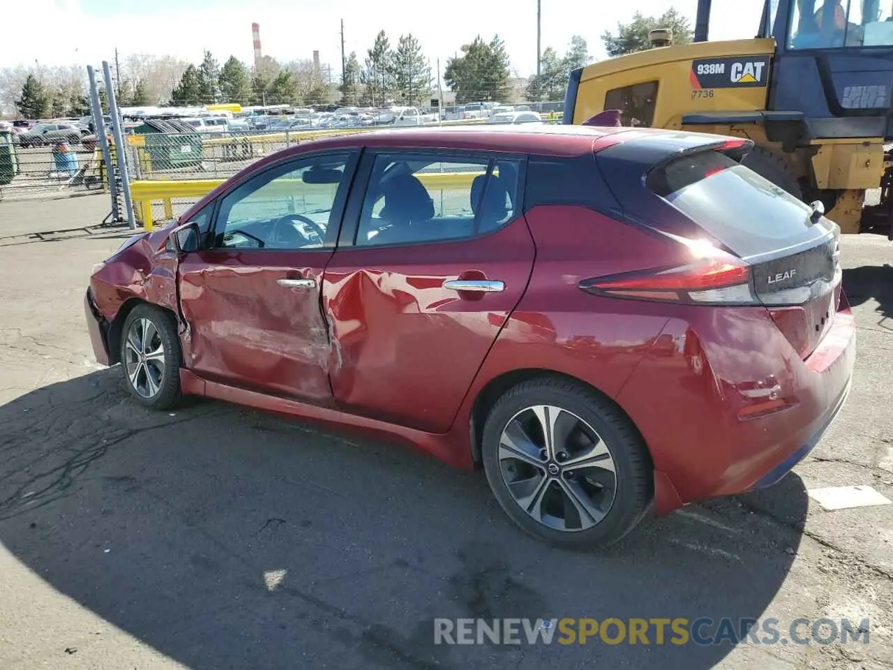 2 fotografías del automóvil dañado 1N4BZ1CV0NC561760 NISSAN LEAF 2022