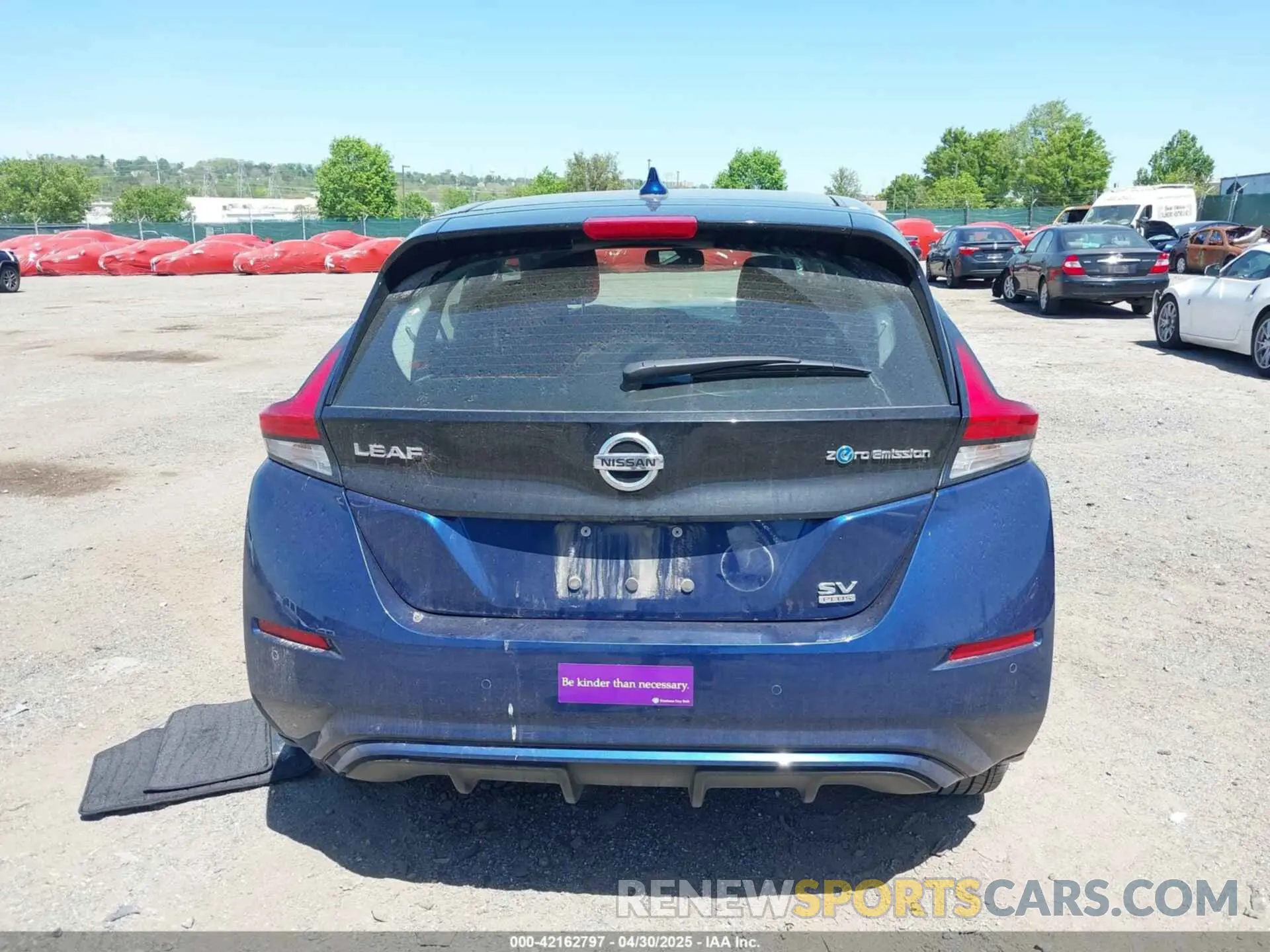 17 fotografías del automóvil dañado 1N4BZ1CV1NC553571 NISSAN LEAF 2022
