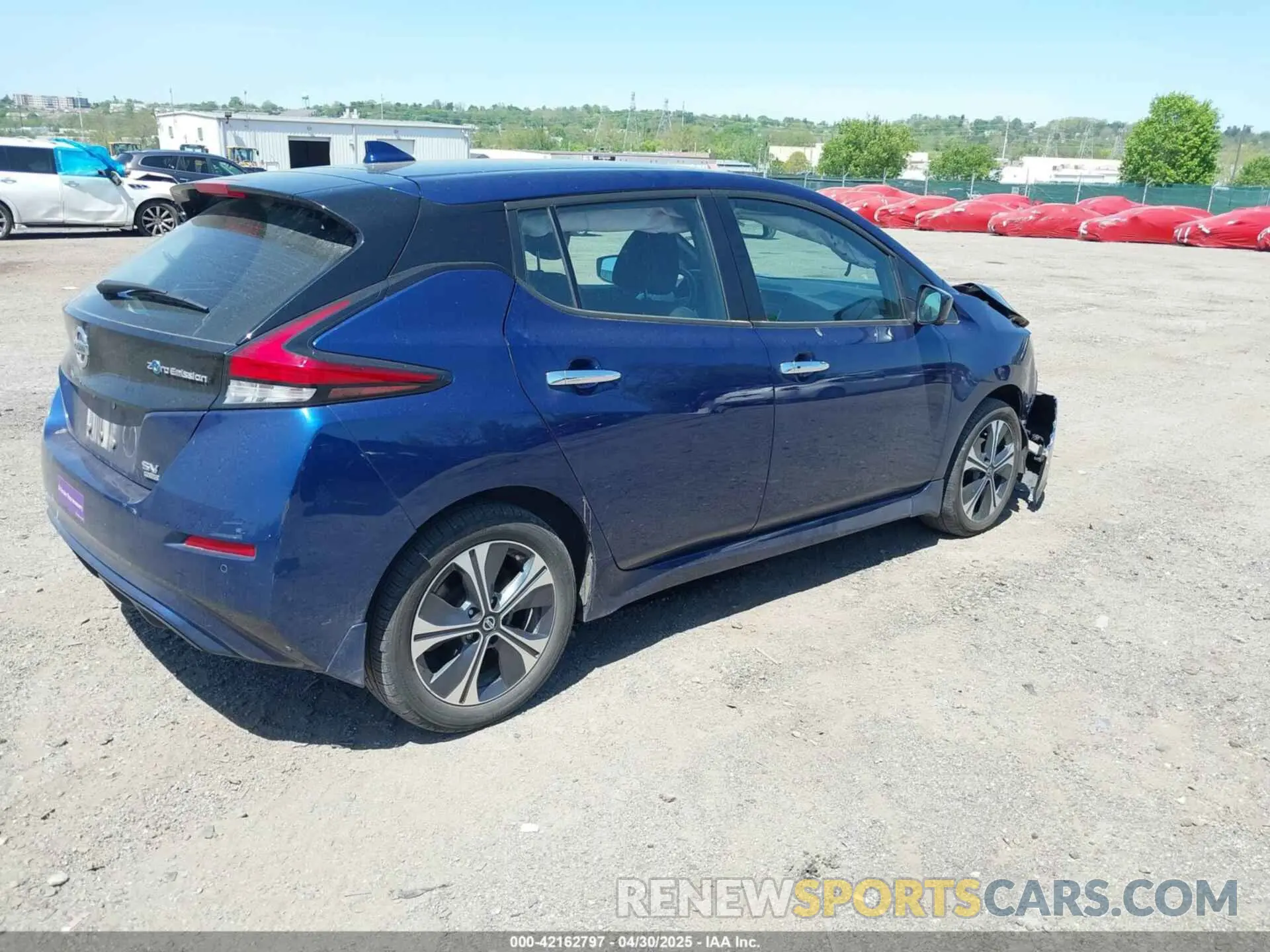 4 fotografías del automóvil dañado 1N4BZ1CV1NC553571 NISSAN LEAF 2022