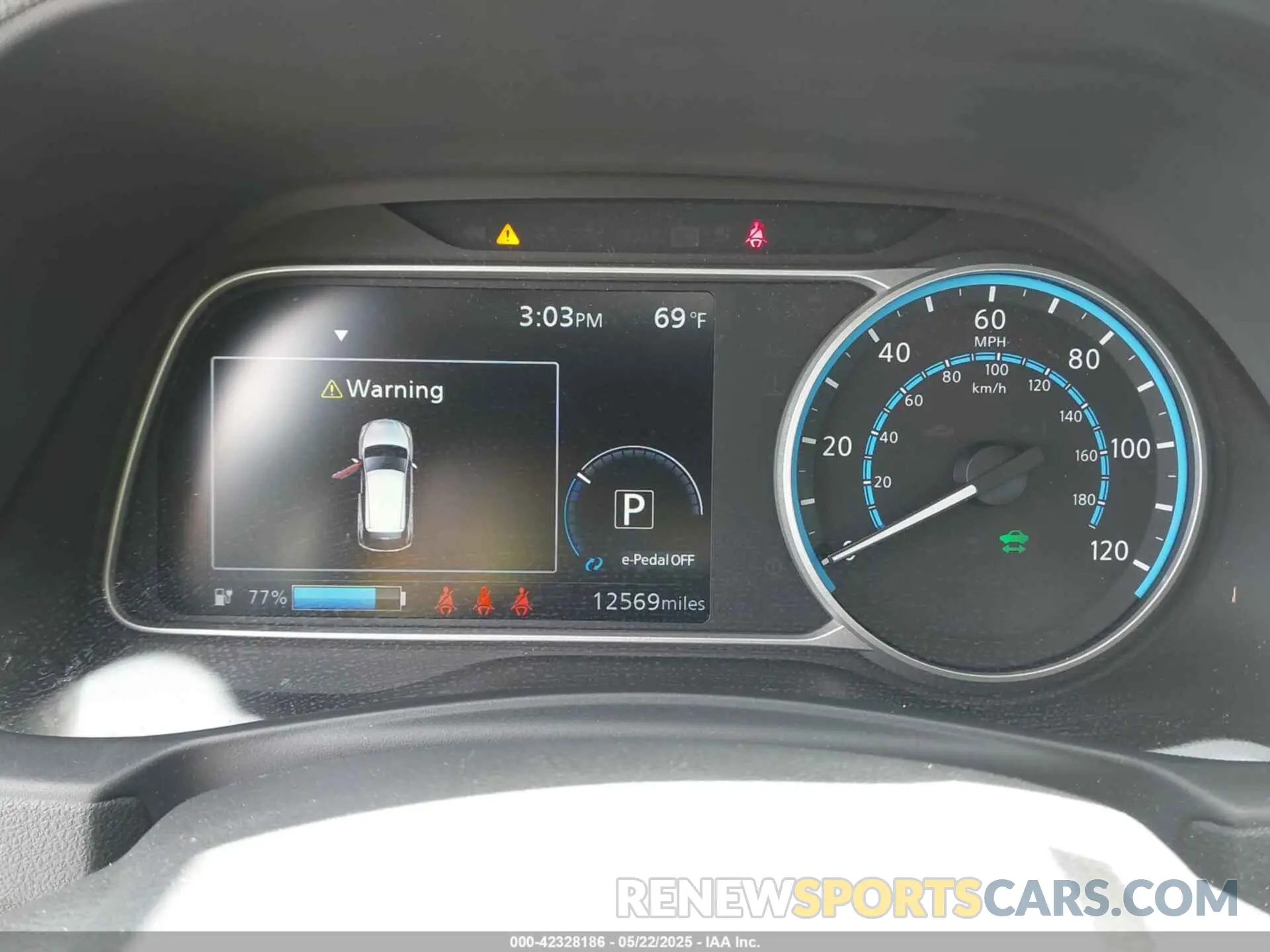 7 fotografías del automóvil dañado 1N4BZ1CV4NC550485 NISSAN LEAF 2022