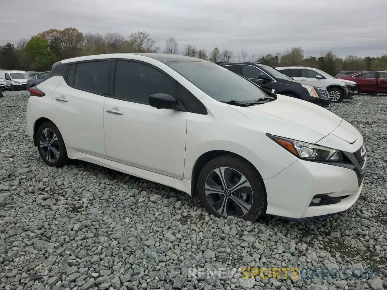 4 fotografías del automóvil dañado 1N4BZ1CV4NC559946 NISSAN LEAF 2022