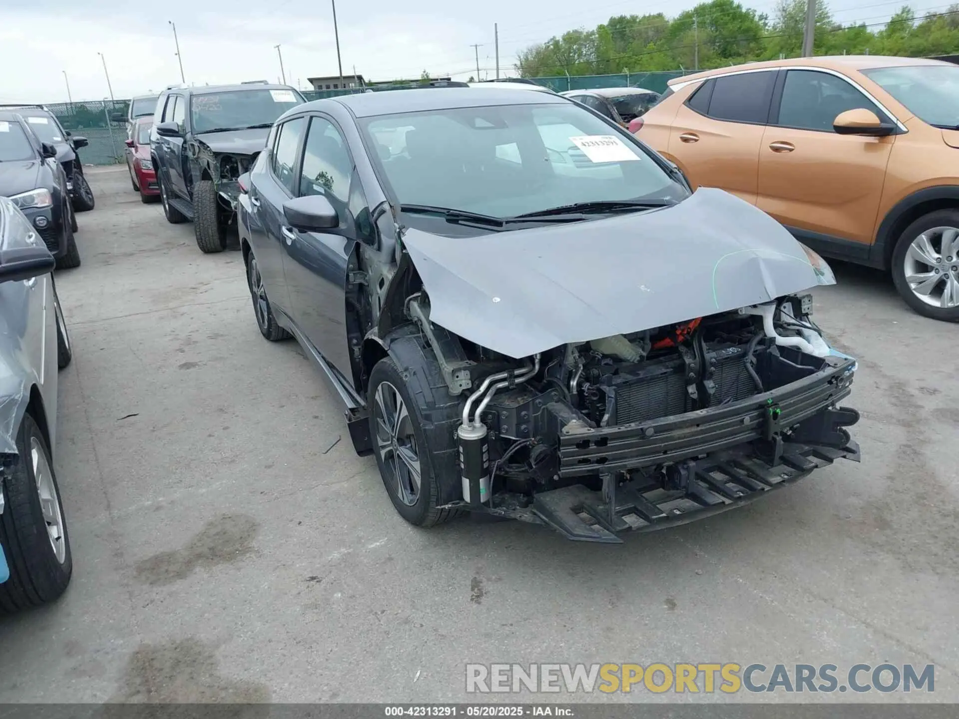 1 fotografías del automóvil dañado 1N4BZ1CV4NC562331 NISSAN LEAF 2022