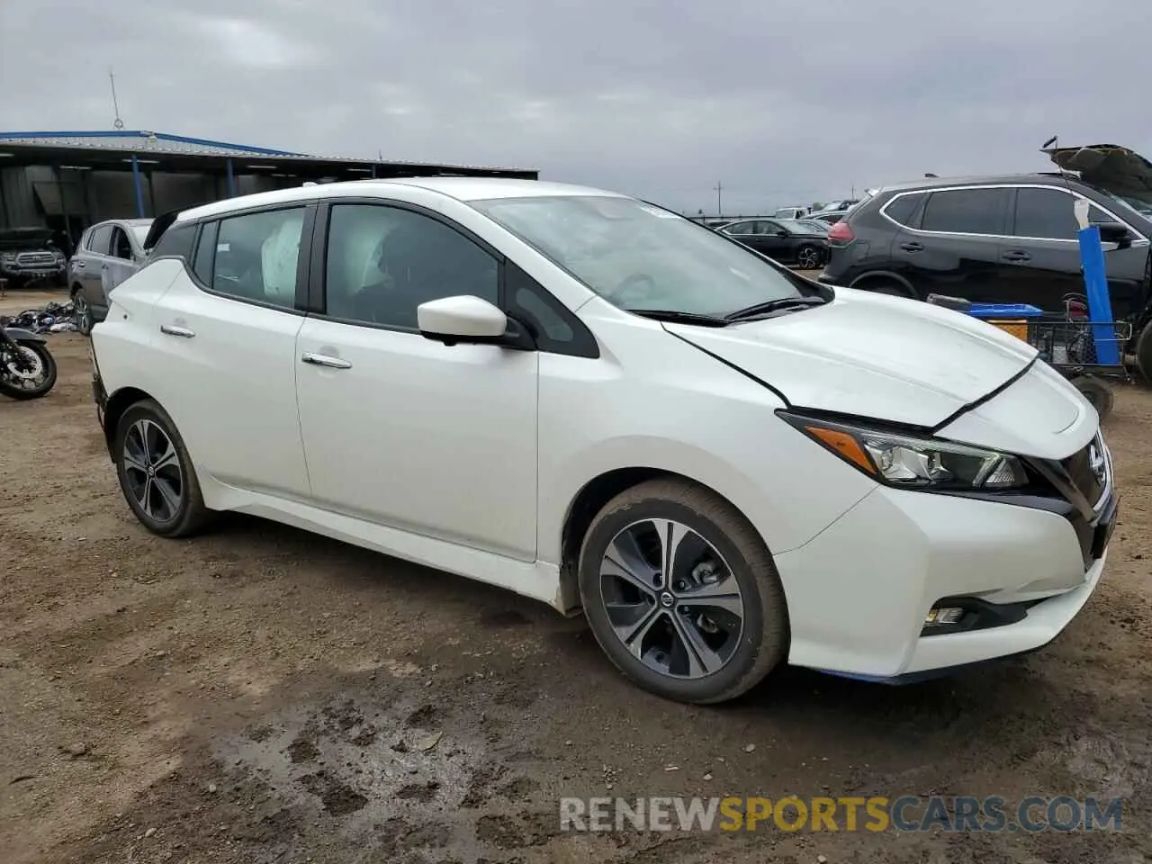 4 fotografías del automóvil dañado 1N4BZ1CV5NC563634 NISSAN LEAF 2022