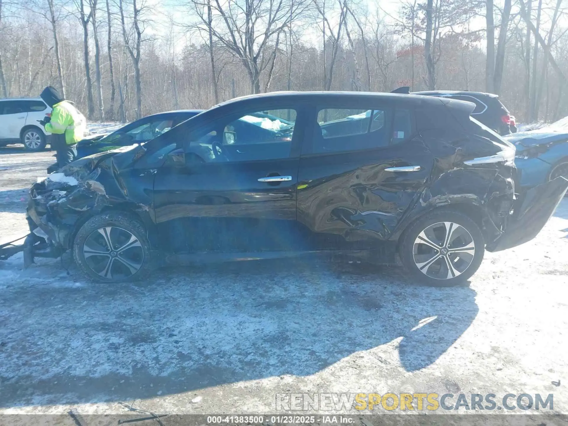 14 fotografías del automóvil dañado 1N4BZ1CV6NC552738 NISSAN LEAF 2022
