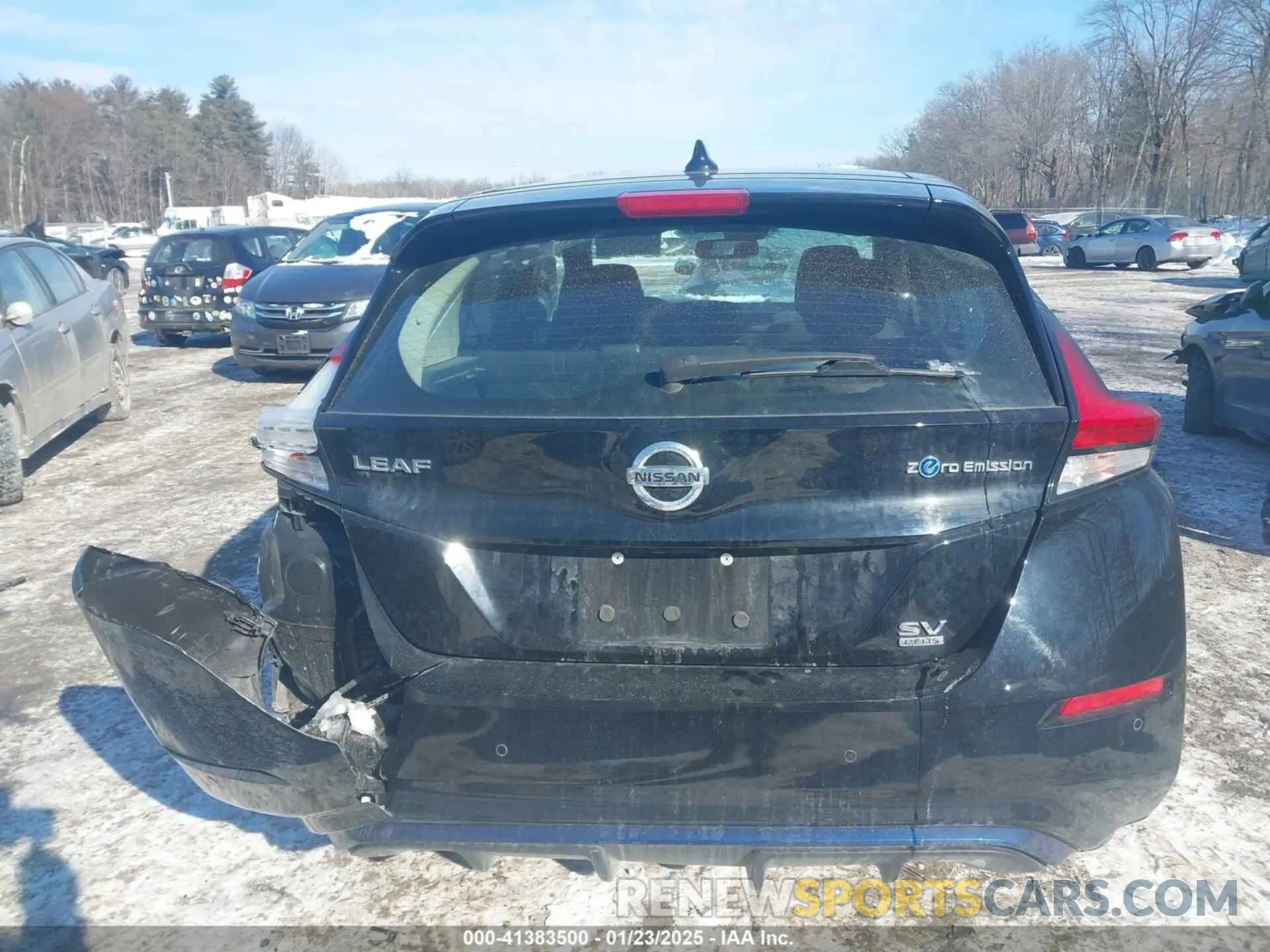 16 fotografías del automóvil dañado 1N4BZ1CV6NC552738 NISSAN LEAF 2022