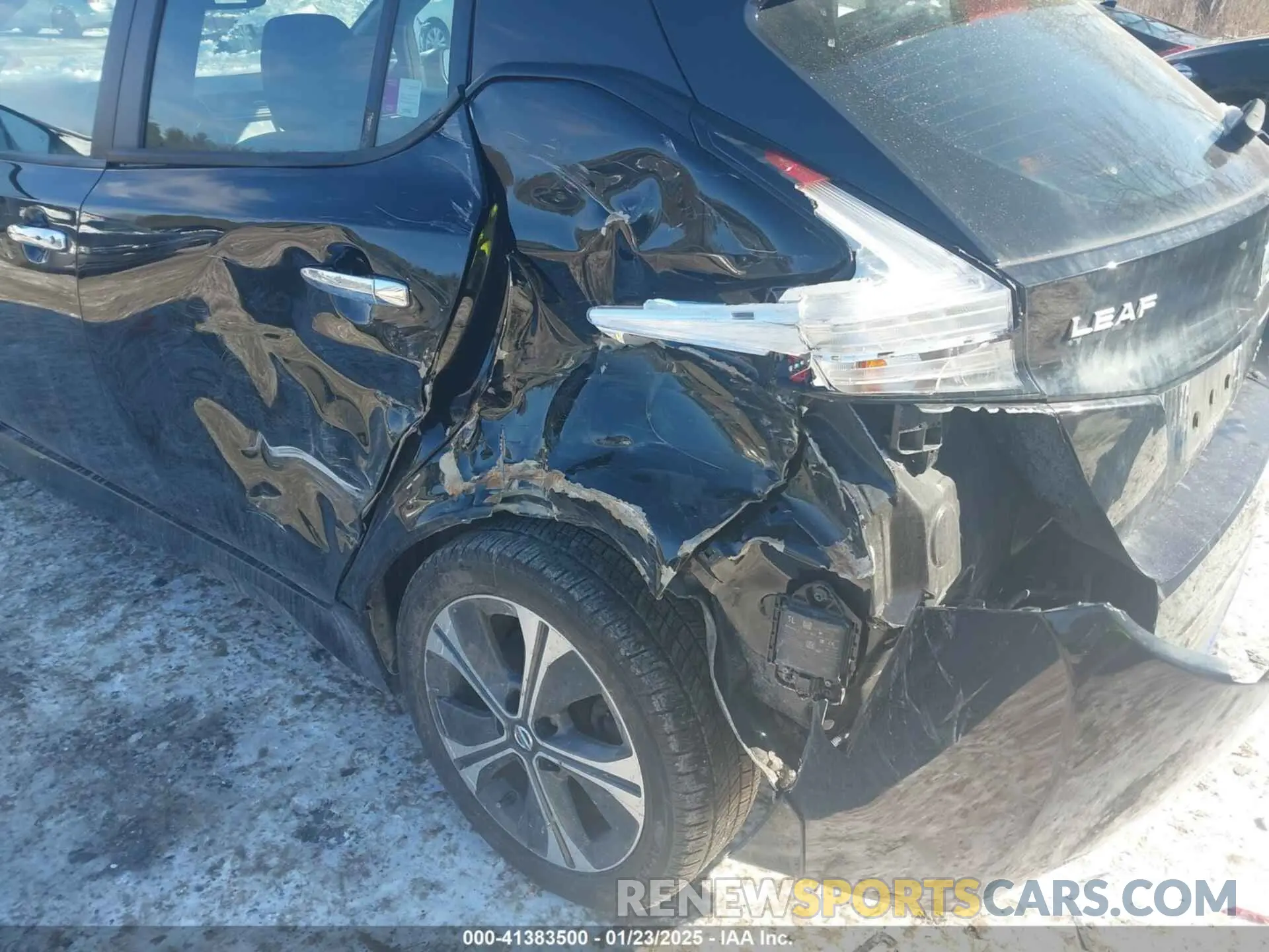 20 fotografías del automóvil dañado 1N4BZ1CV6NC552738 NISSAN LEAF 2022