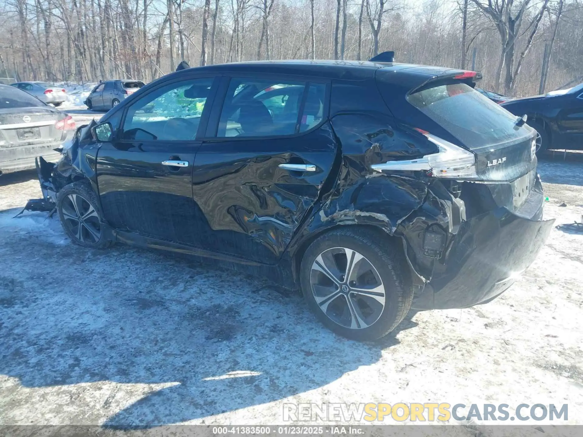 3 fotografías del automóvil dañado 1N4BZ1CV6NC552738 NISSAN LEAF 2022